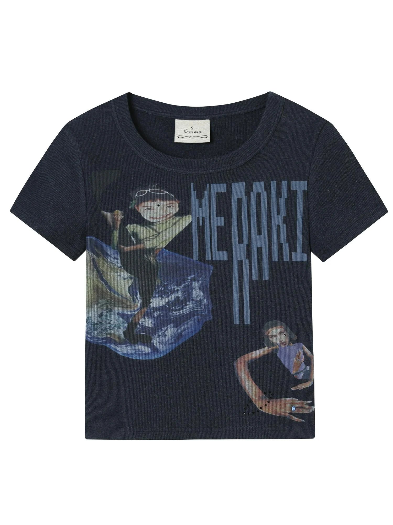 Cyber Punk Meraki Tee V-neck T-shirt Long-Sleeve