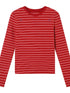 Breton Stripe Long Sleeve Tee With Crab Eater Seal Embroidery