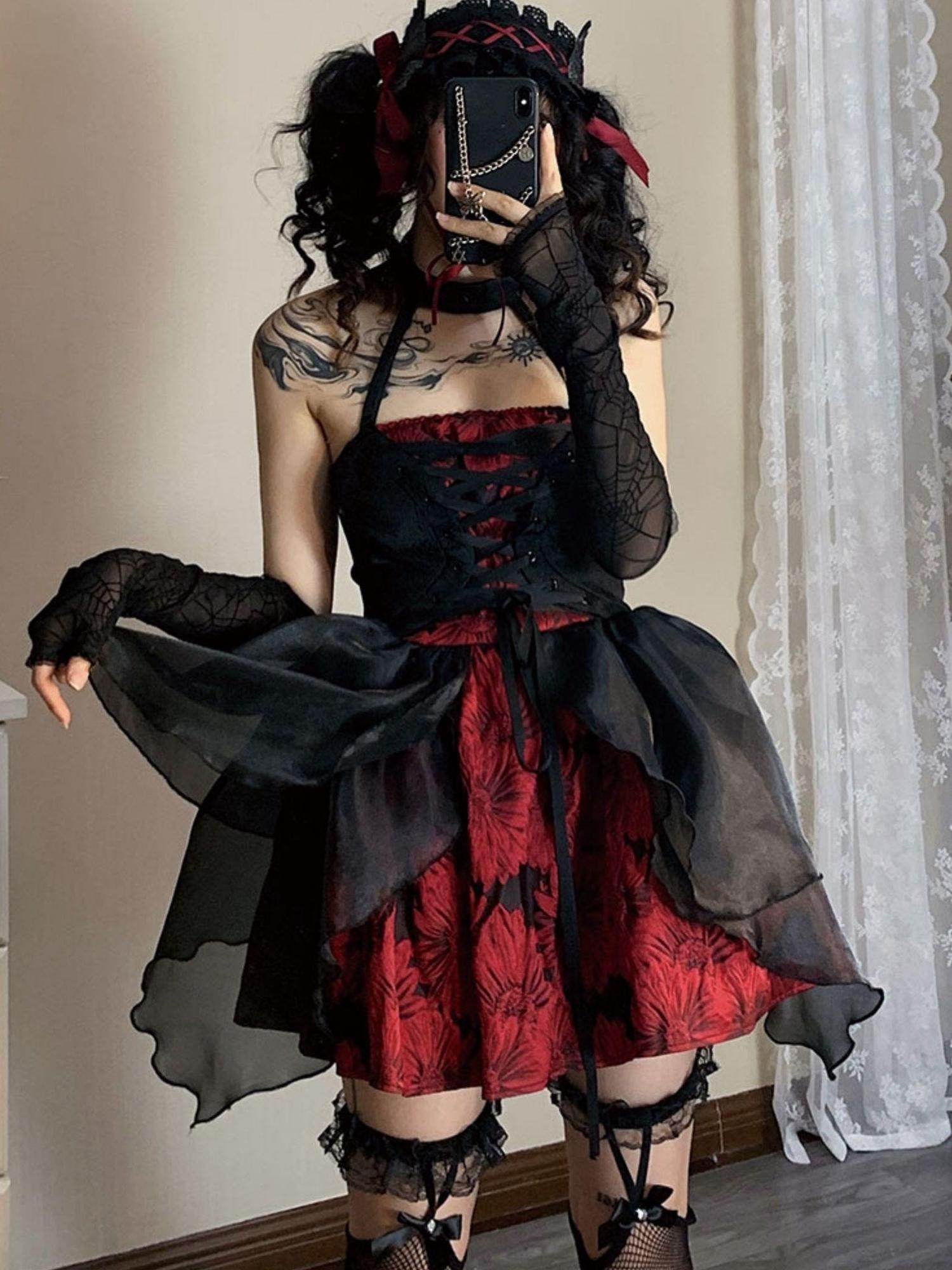 WSW WUSHENWU Butterfly Bloom Tulle Puff Mini Dress