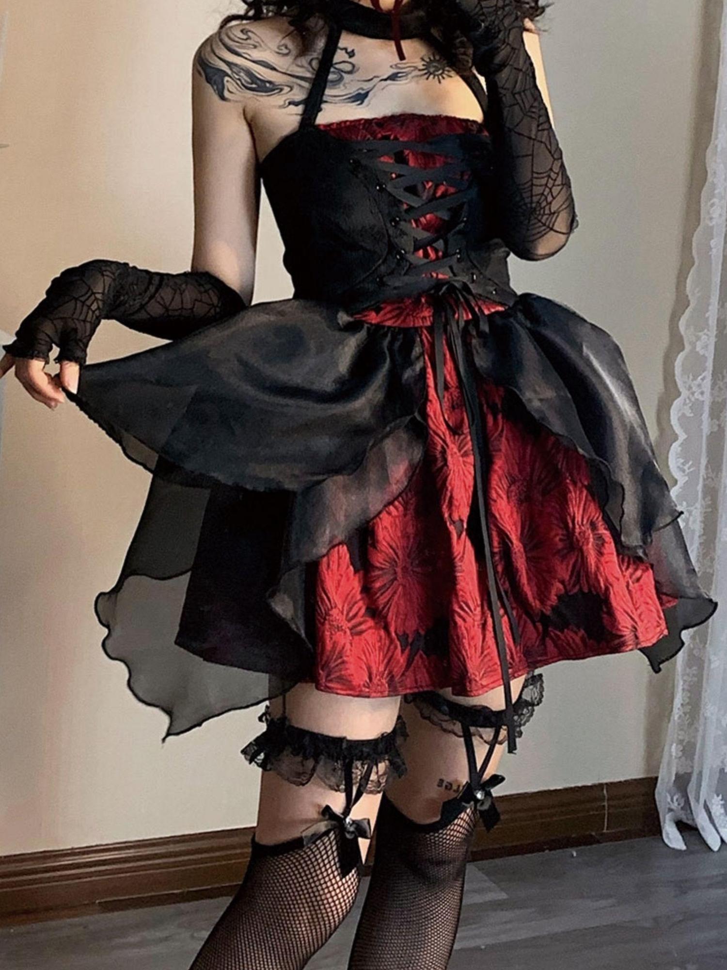 WSW WUSHENWU Butterfly Bloom Tulle Puff Mini Dress