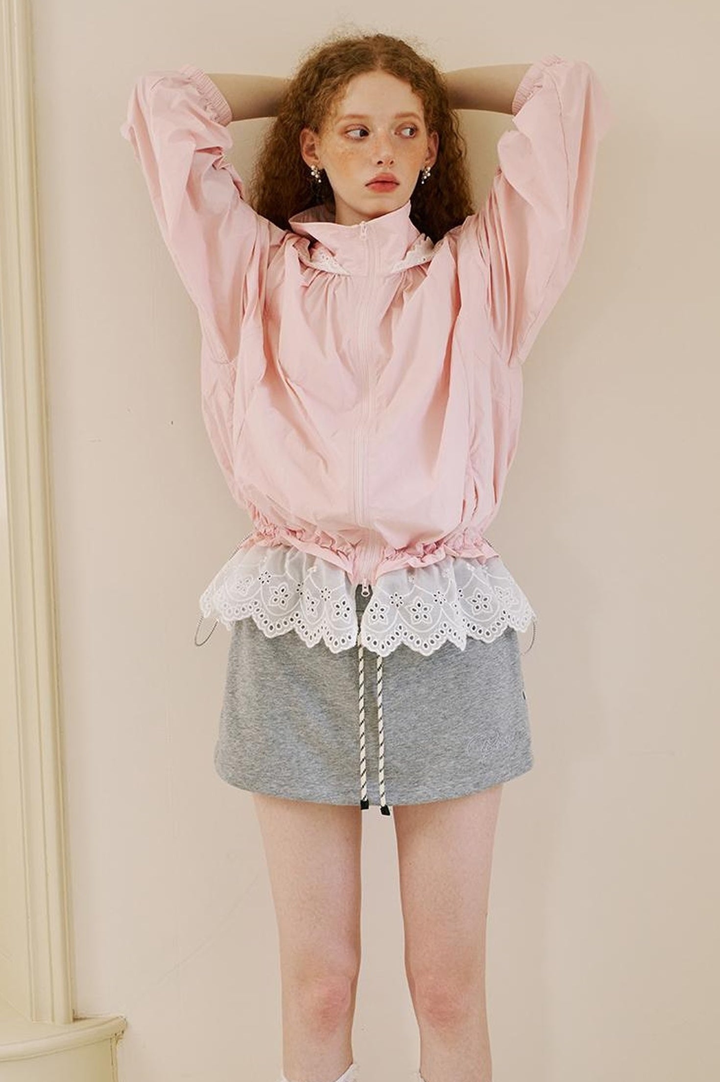 DIDDI MODA Butterfly Knot Off Shoulder Hoodie Split Hem Sport Skirt Set