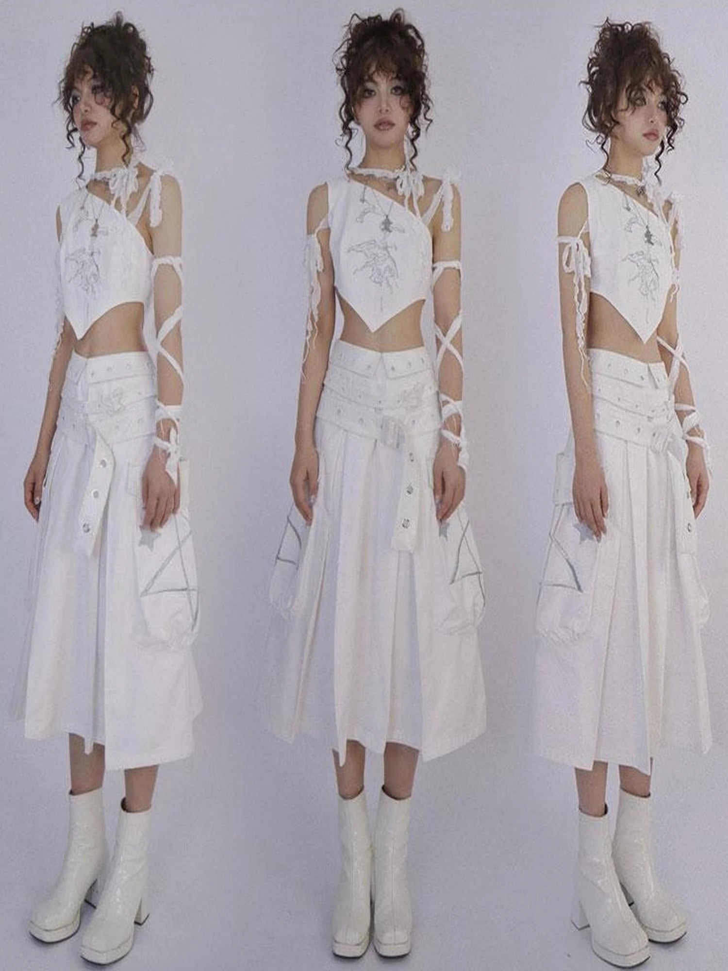 Butterfly Lace Tie Front Bralette Top