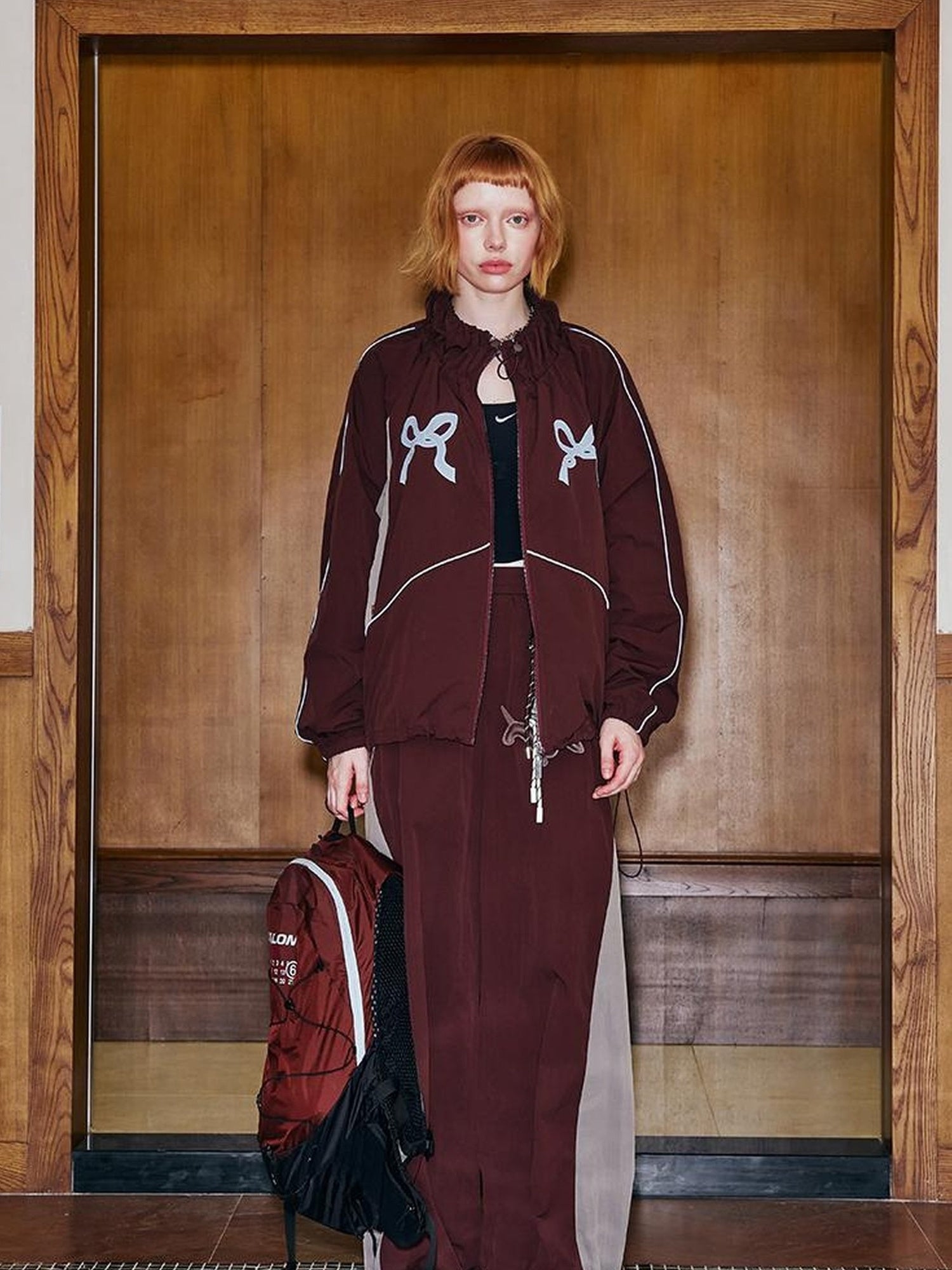 DIDDI MODA Butterfly Patchwork Colorblock Sporty Sunproof Set