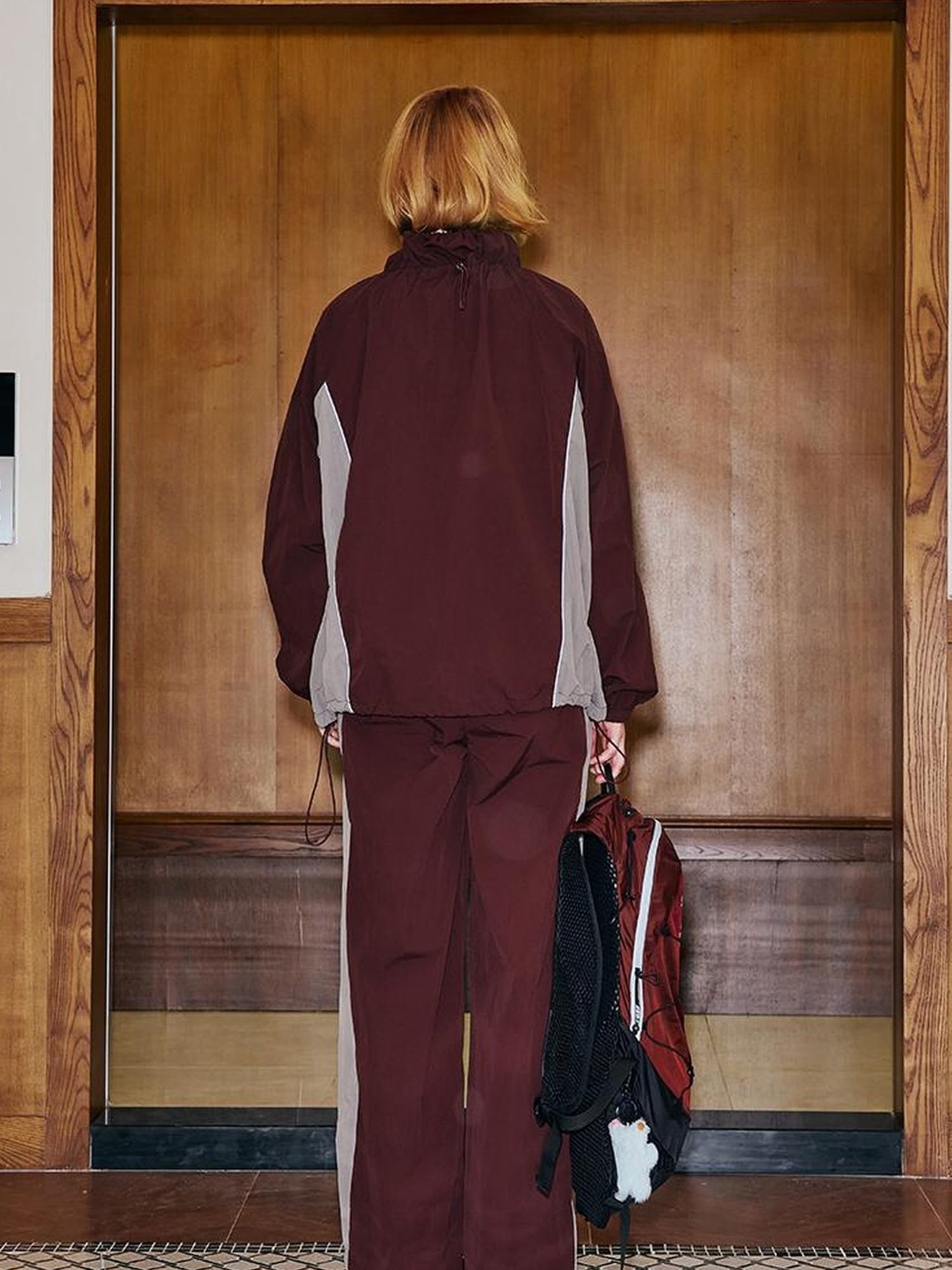 DIDDI MODA Butterfly Patchwork Colorblock Sporty Sunproof Set