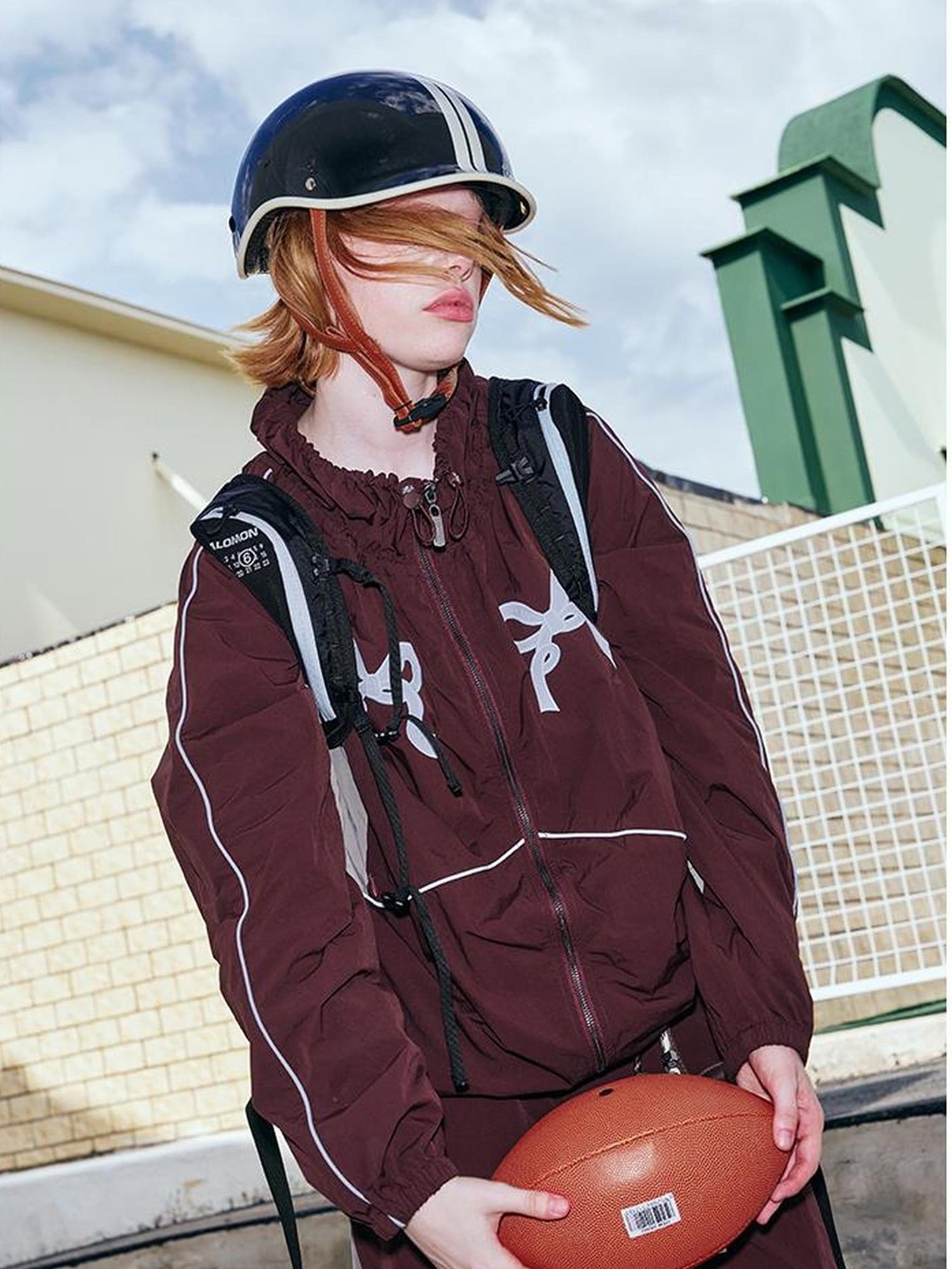 DIDDI MODA Butterfly Patchwork Colorblock Sporty Sunproof Set