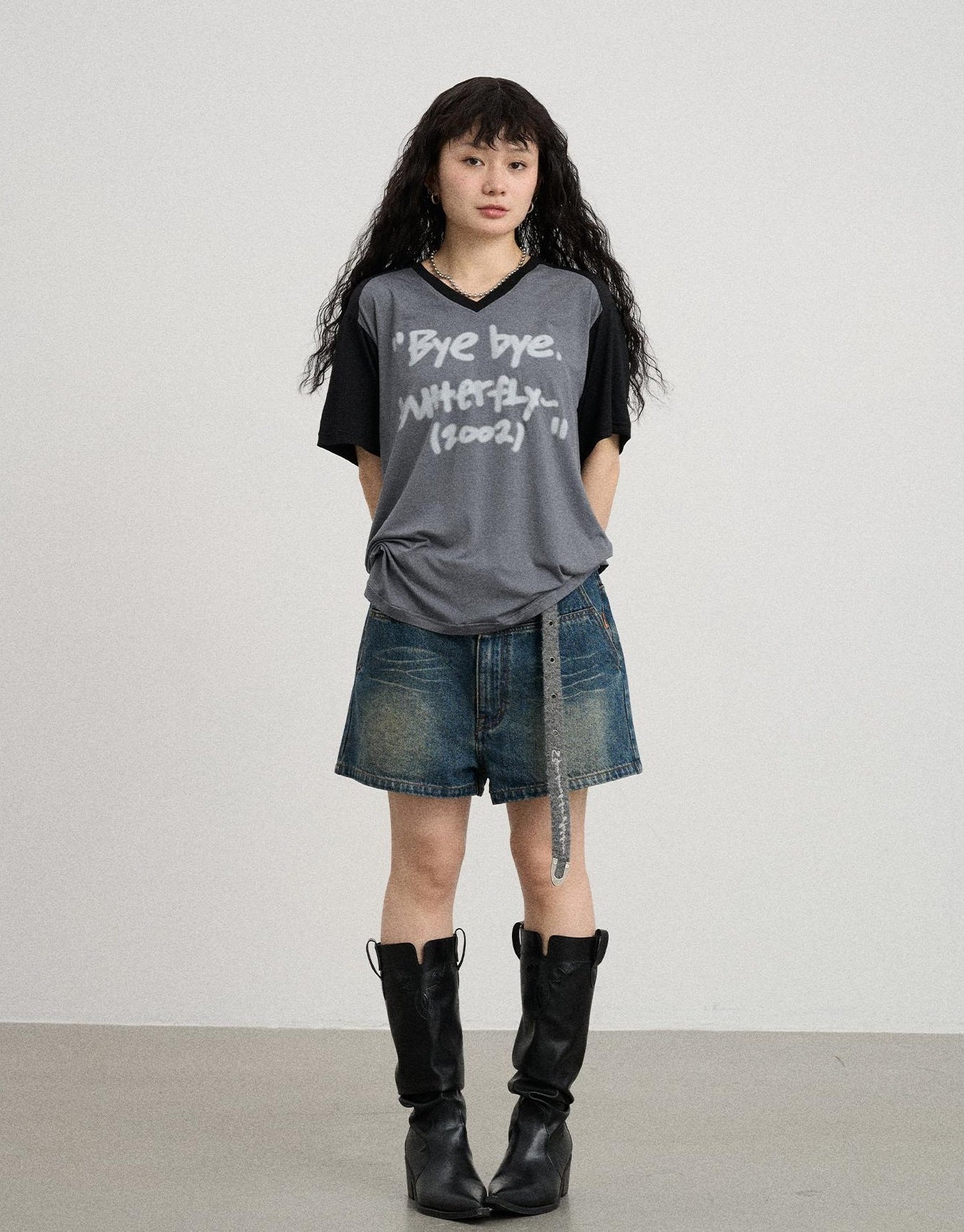 Achihara Bye Bye Paper Plane Tee
