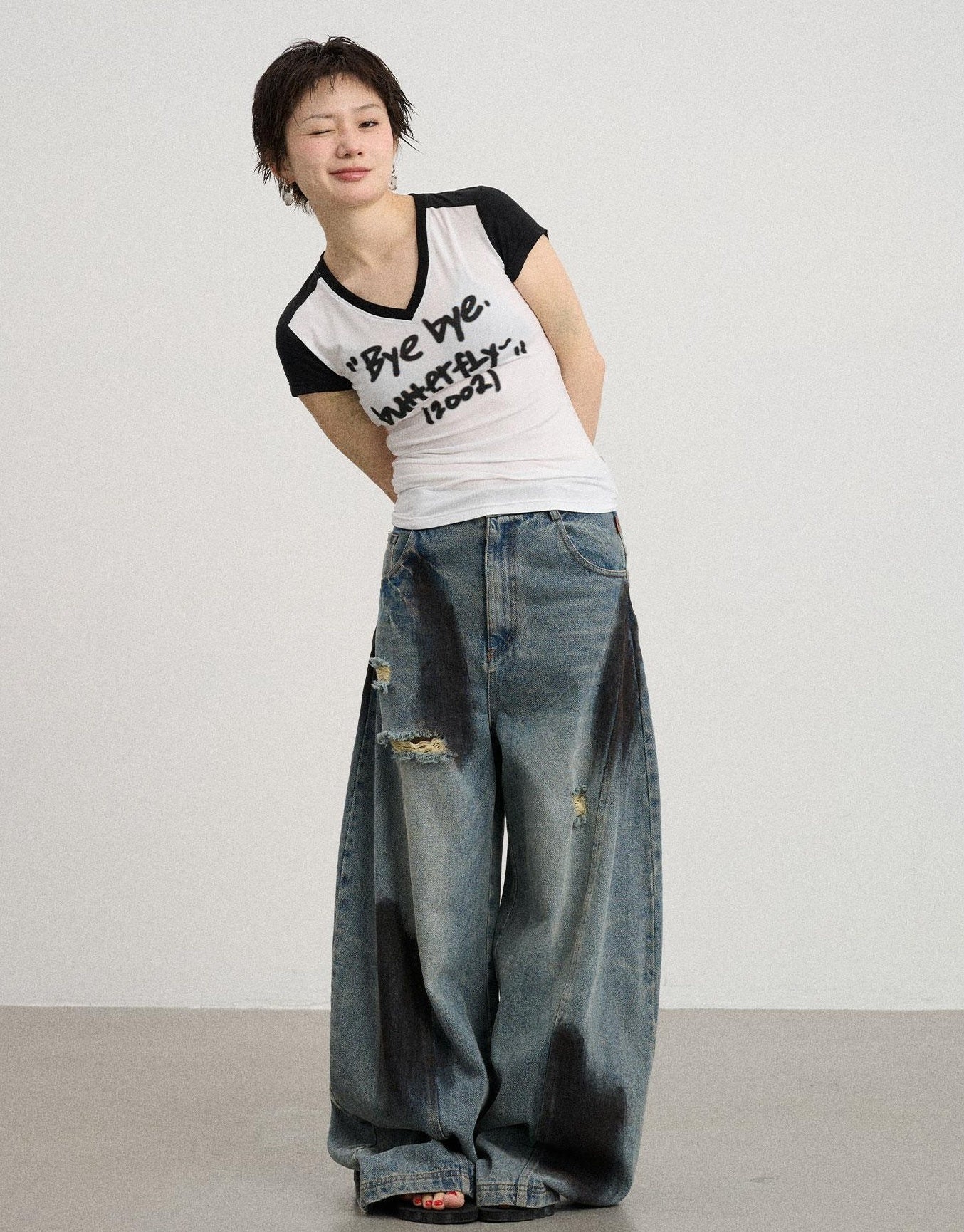 Achihara Bye Bye Paper Plane Tee