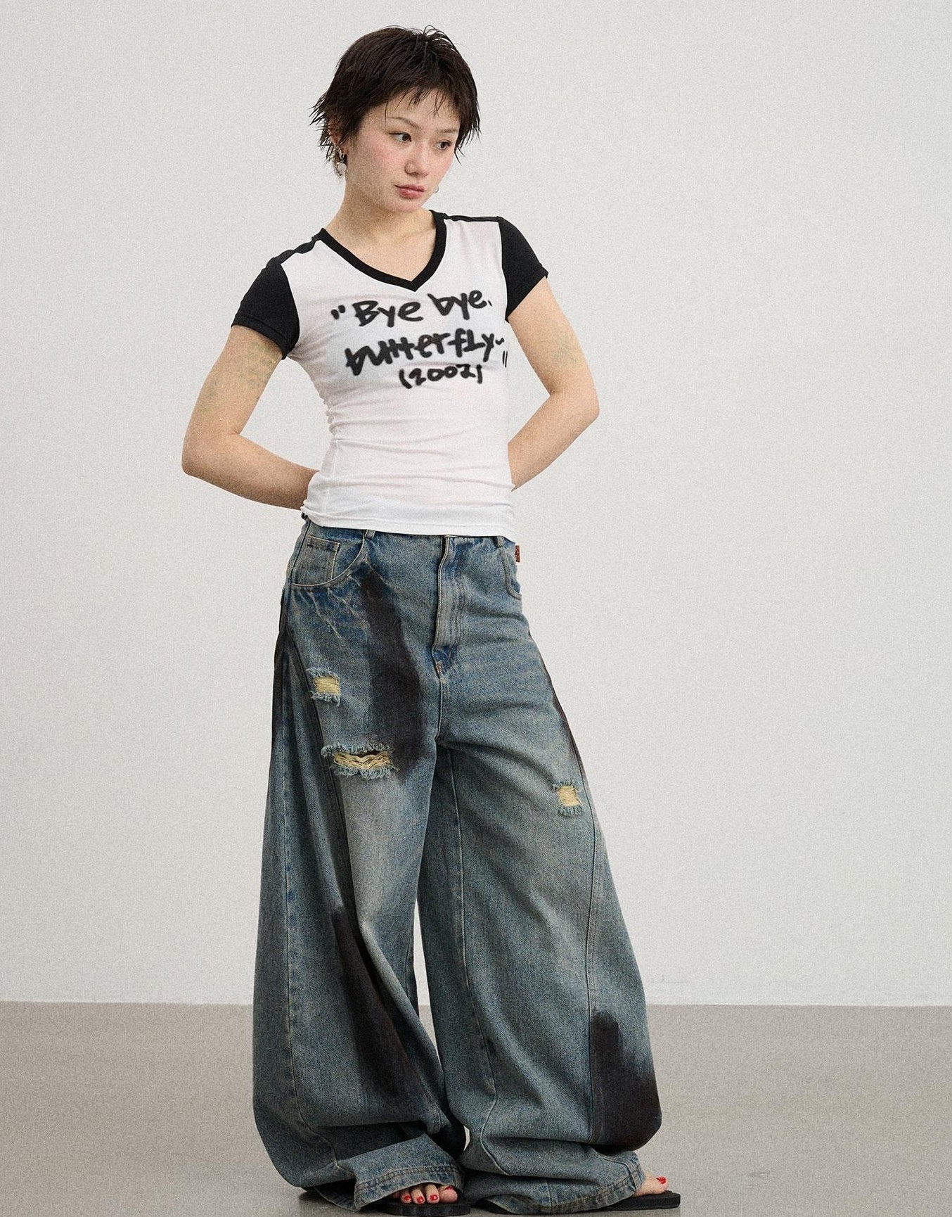 Achihara Bye Bye Paper Plane Tee