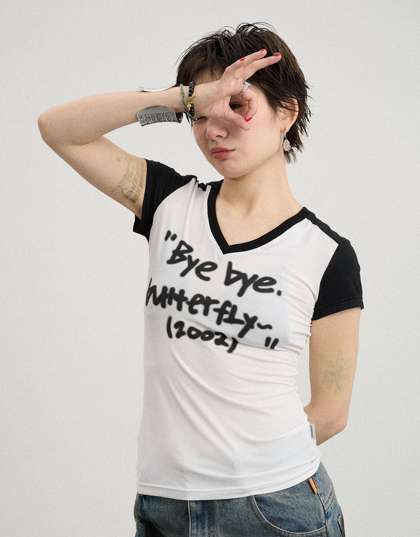 Achihara Bye Bye Paper Plane Tee