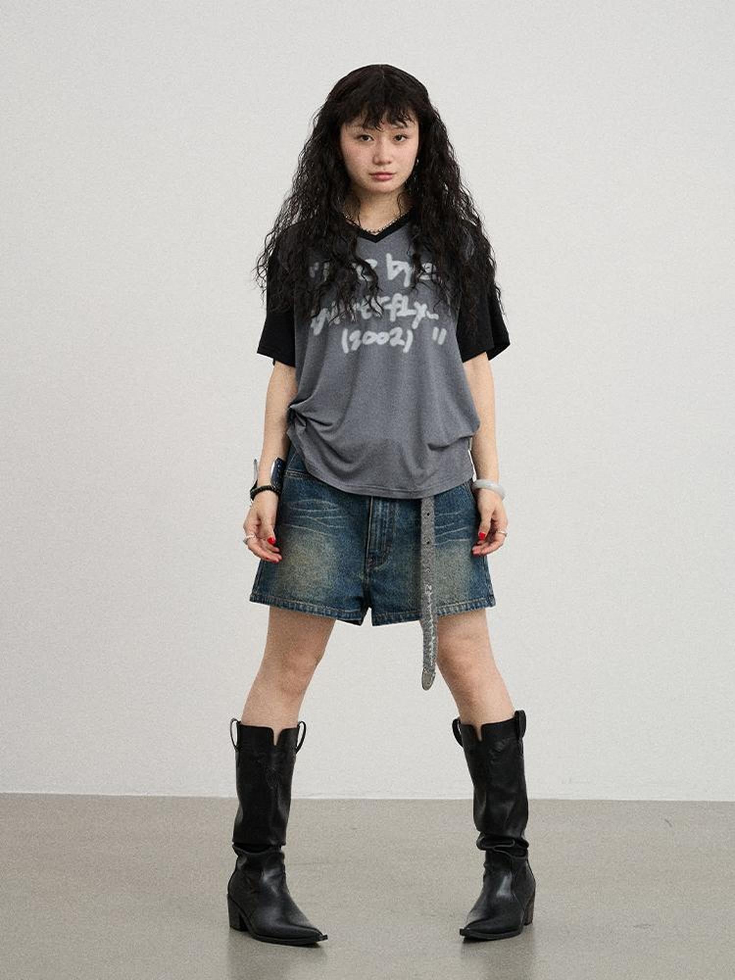 Achihara Bye Bye Paper Plane Tee