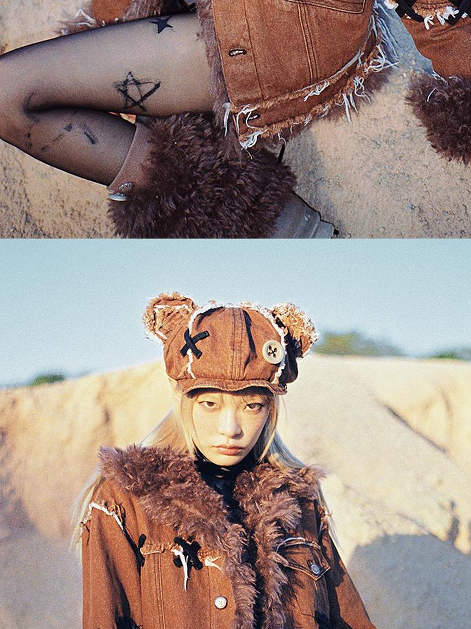 Abandoned Teddy Bear Doll Hat