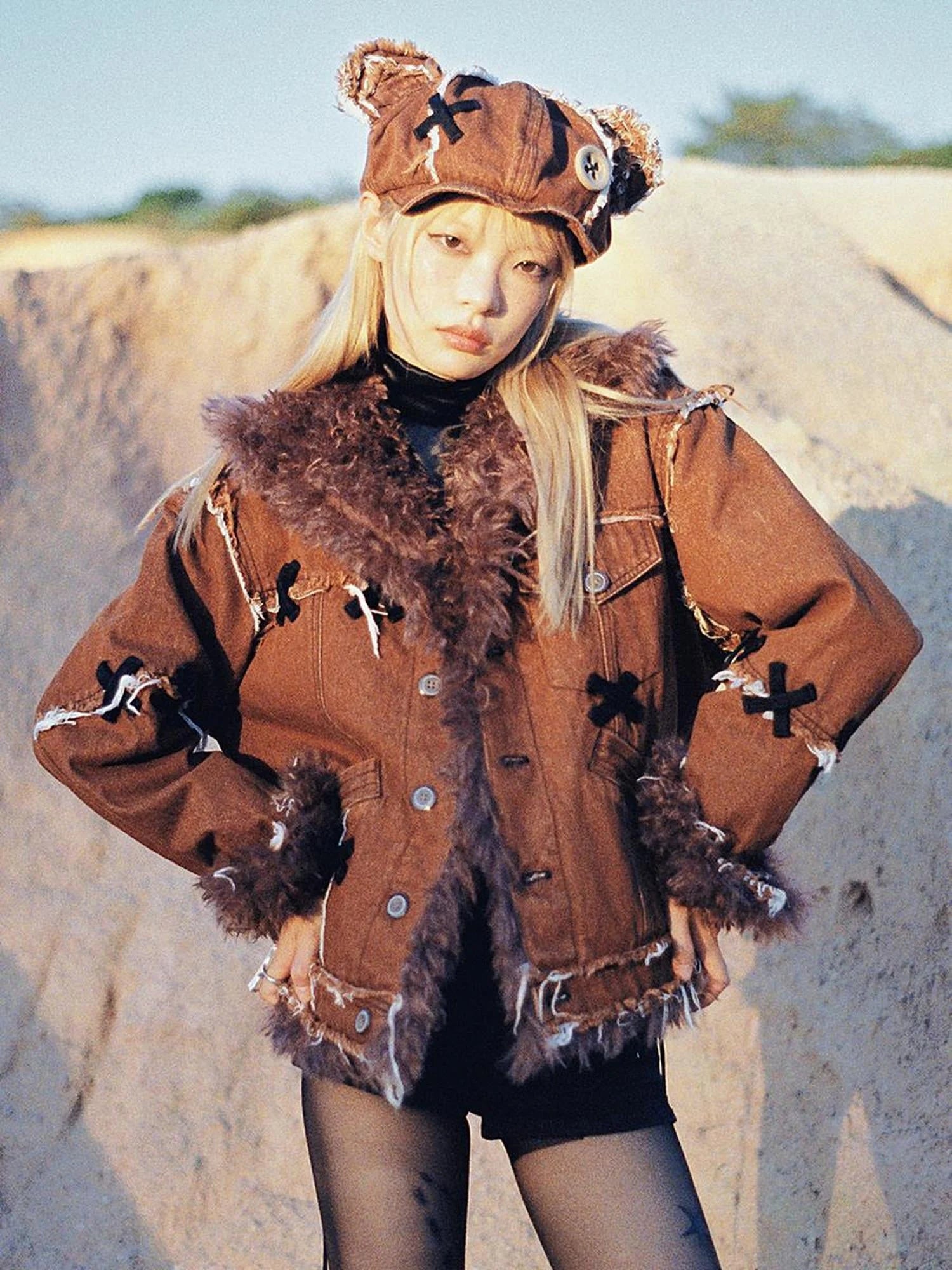 Abandoned Teddy Bear Doll Hat