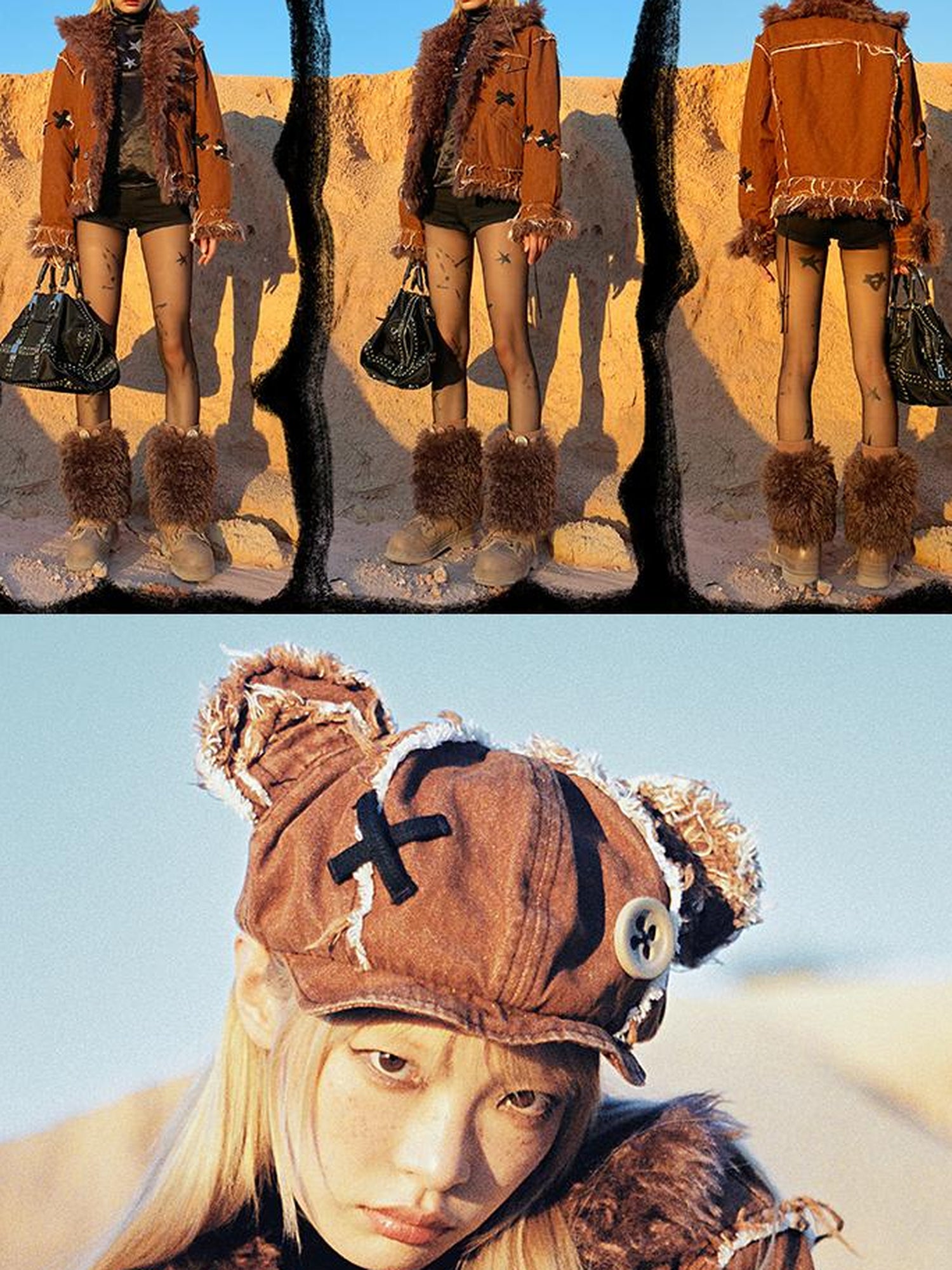 CFIERCE Abandoned Teddy Bear Doll Hat