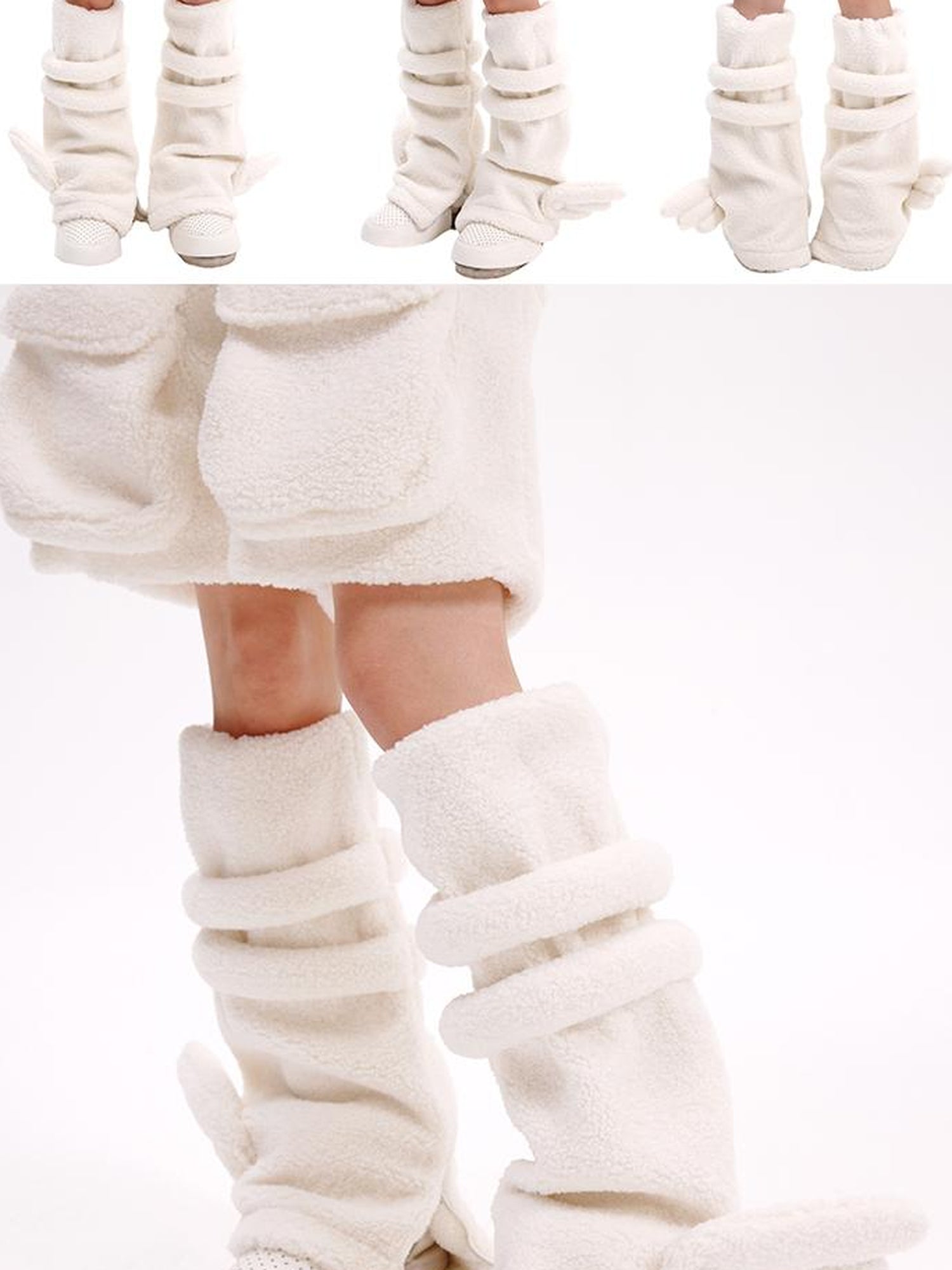 CFIERCE Angelic Lambswool Leg Warmers