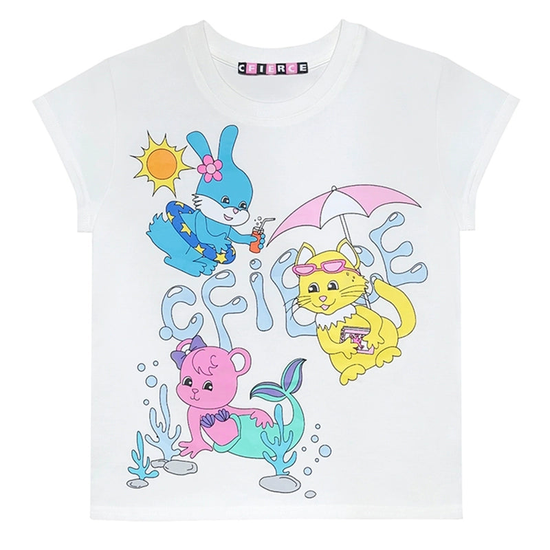 CFIERCE_Animal_Pool_Party_Print_Tee_V_Neck_T_Shirt_Long_Sleeve_MISSTT