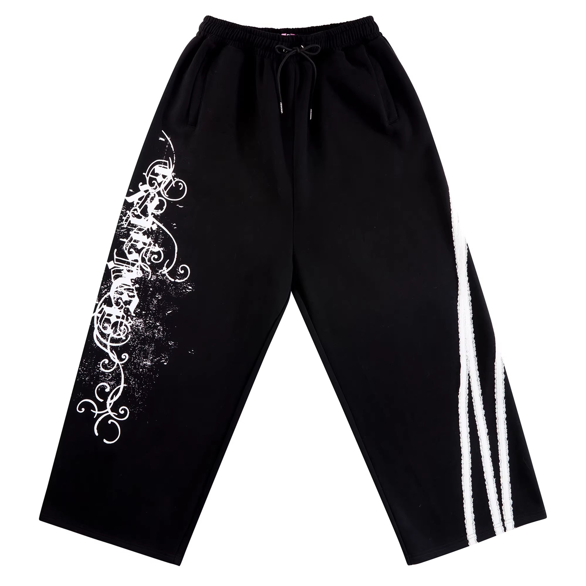 CFIERCE_Asymmetric_High_Waist_Loose_Straight_Leg_Durable_Street_Style_Black_Pants_MISSTT
