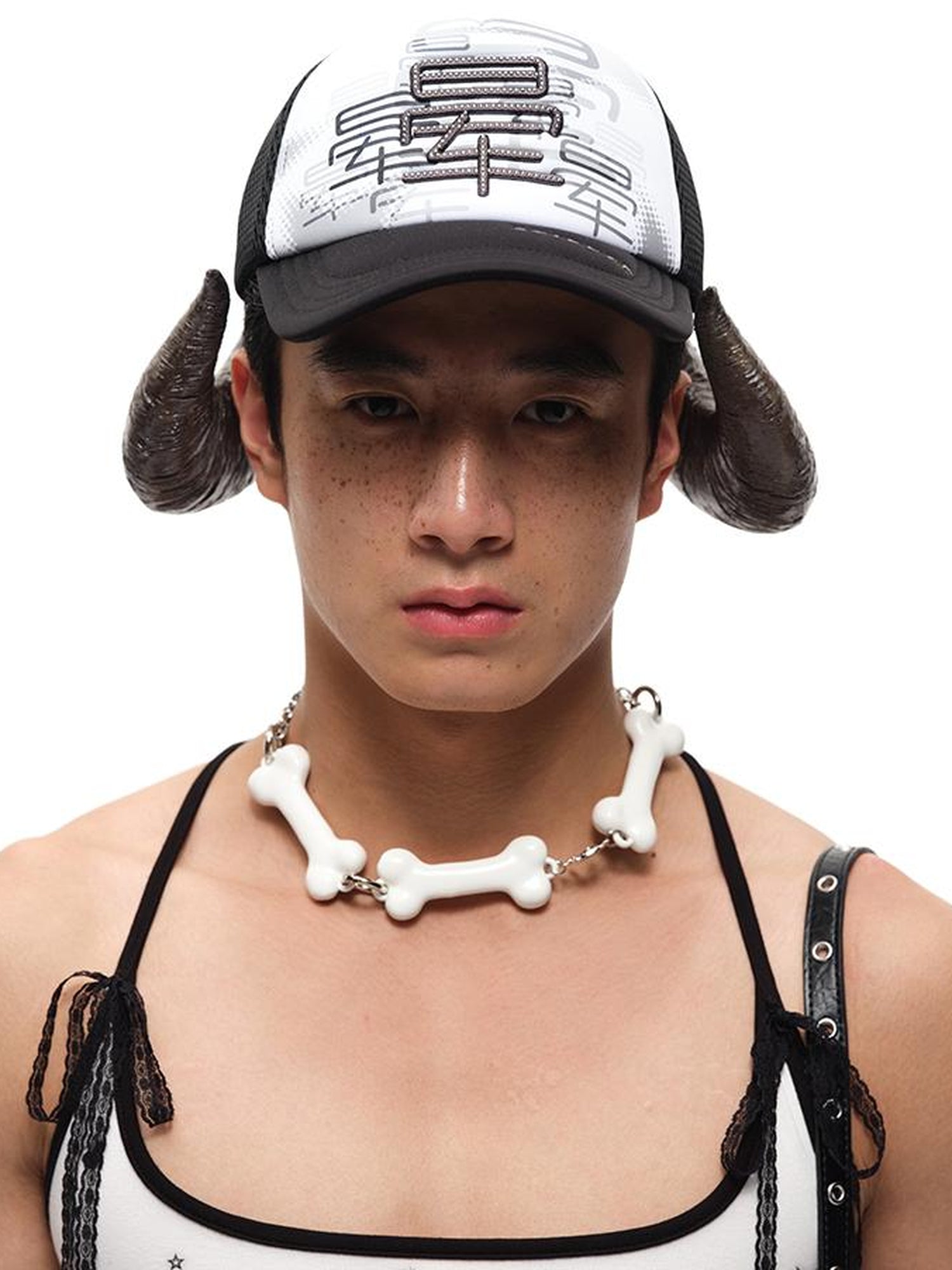 CFIERCE Bone Bead Choker Necklace