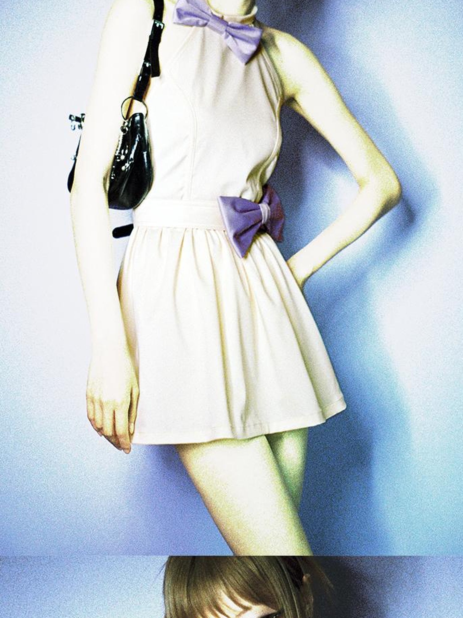 CFIERCE Bow Backless Dress With Detachable Sash