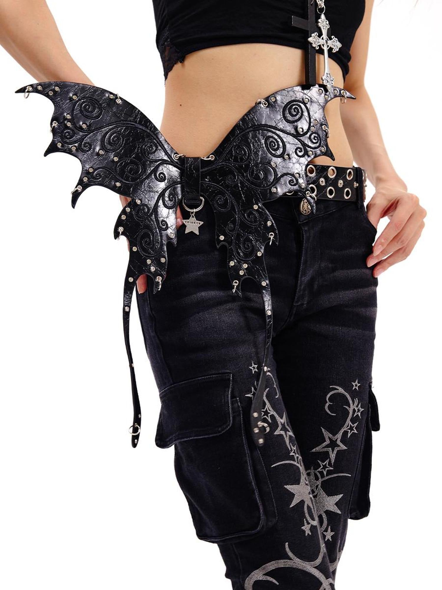 CFIERCE Butterfly Leather Belt