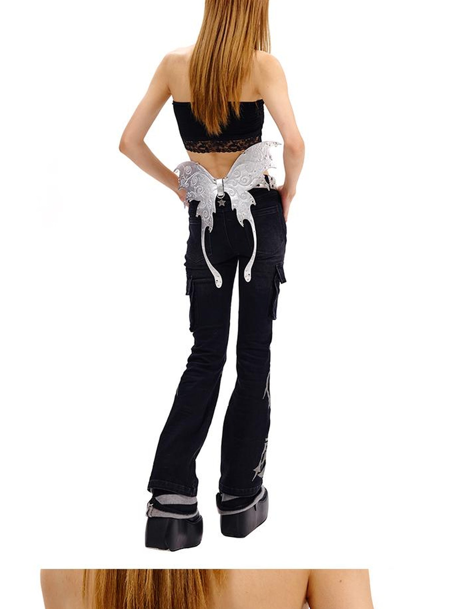 CFIERCE Butterfly Leather Belt