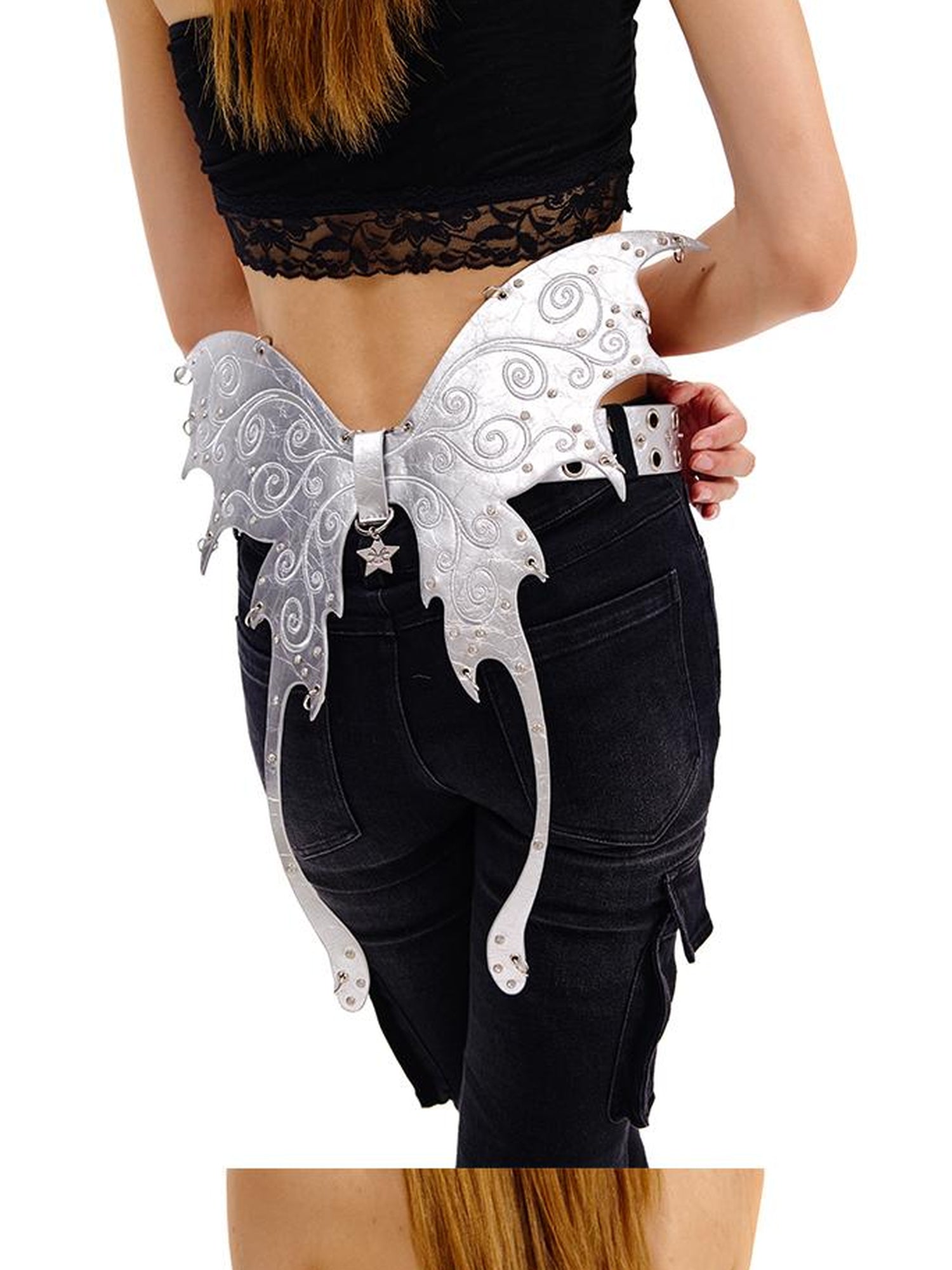 CFIERCE Butterfly Leather Belt
