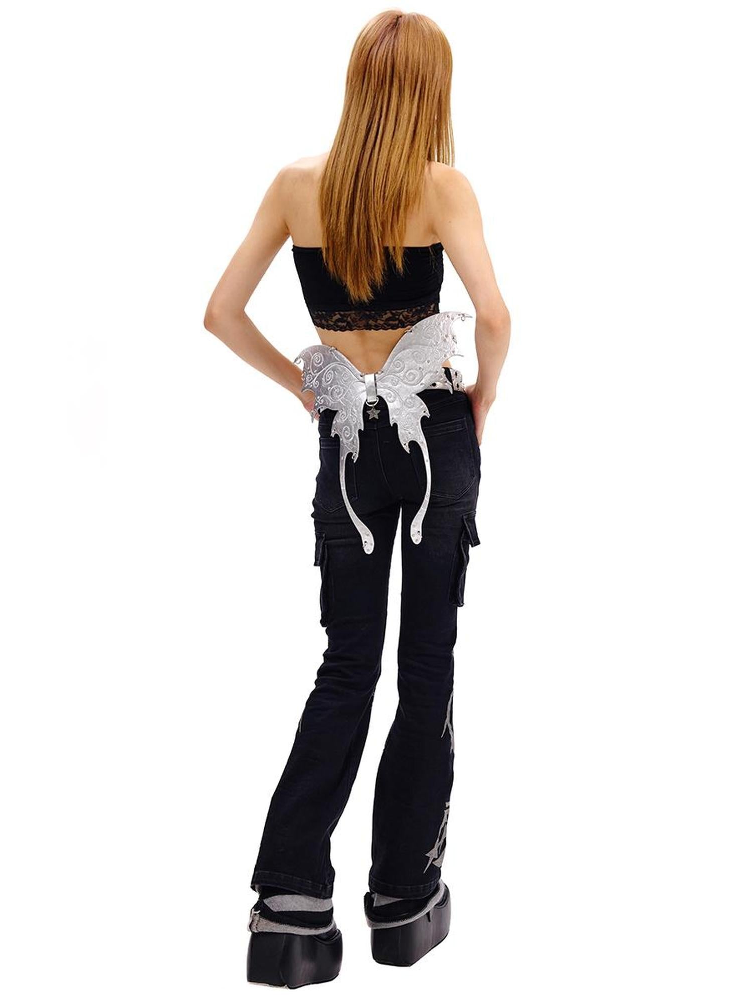 CFIERCE Butterfly Leather Belt