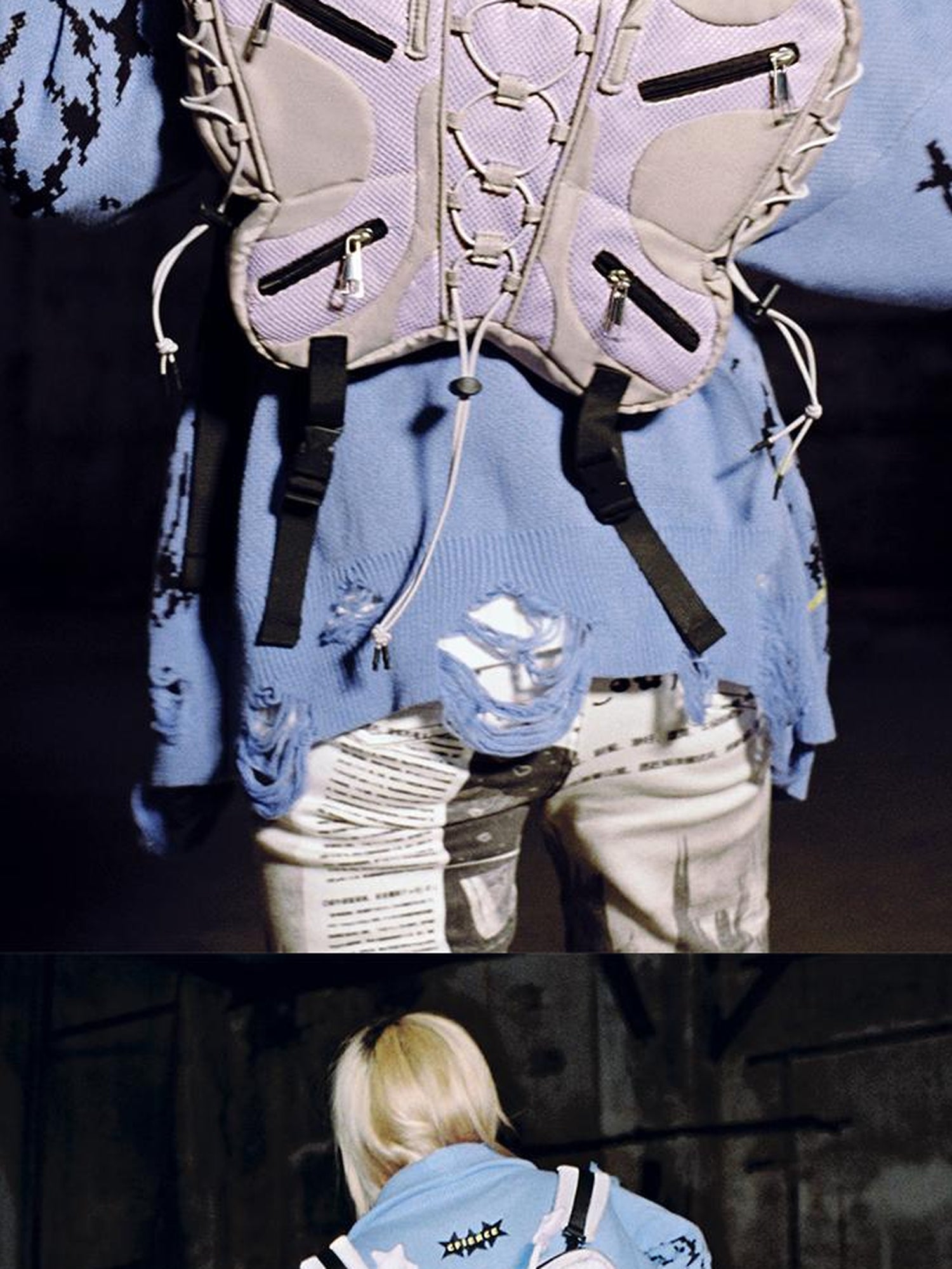 CFIERCE Butterfly Mini Backpack Crossbody