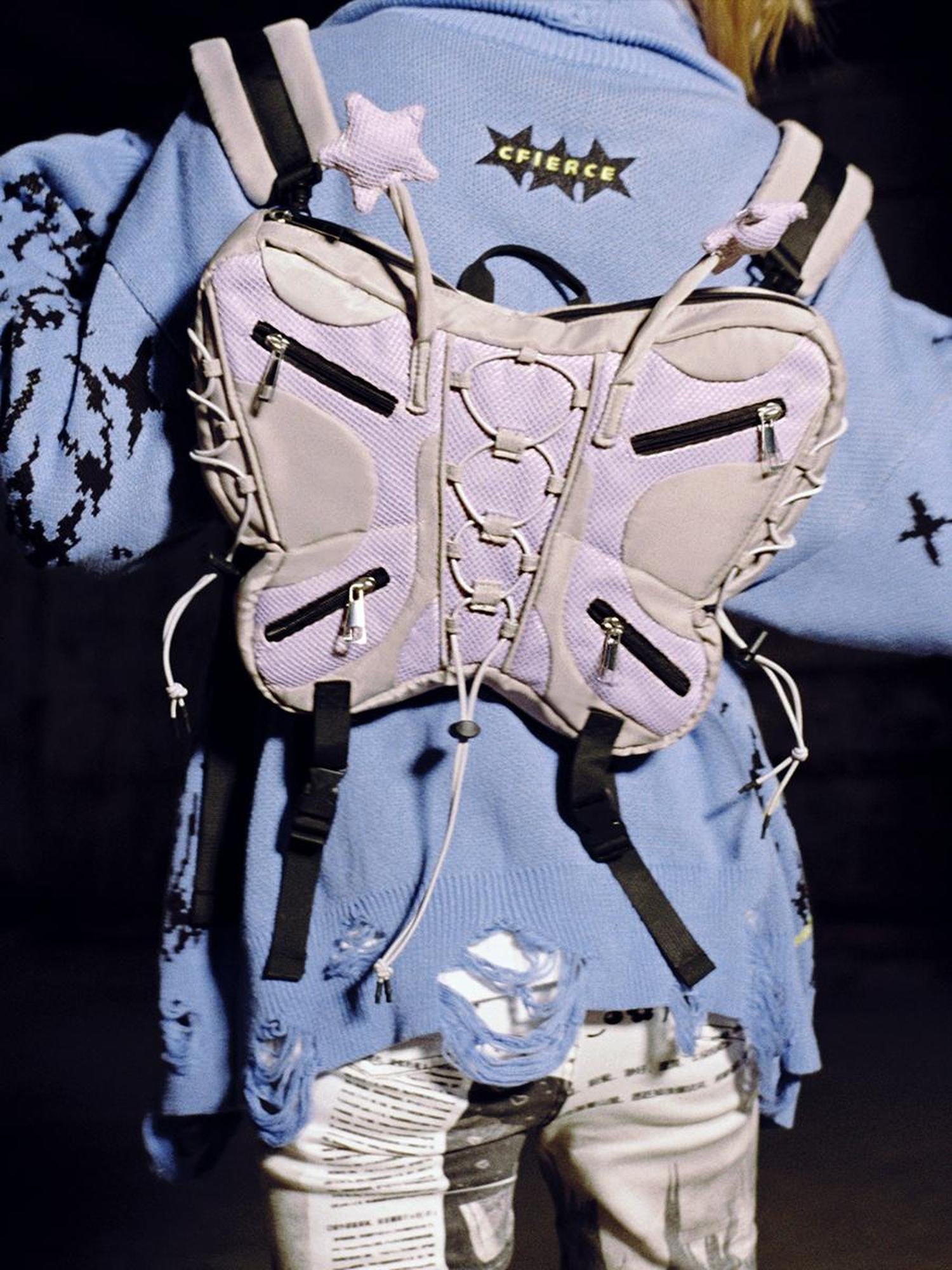 CFIERCE Butterfly Mini Backpack Crossbody