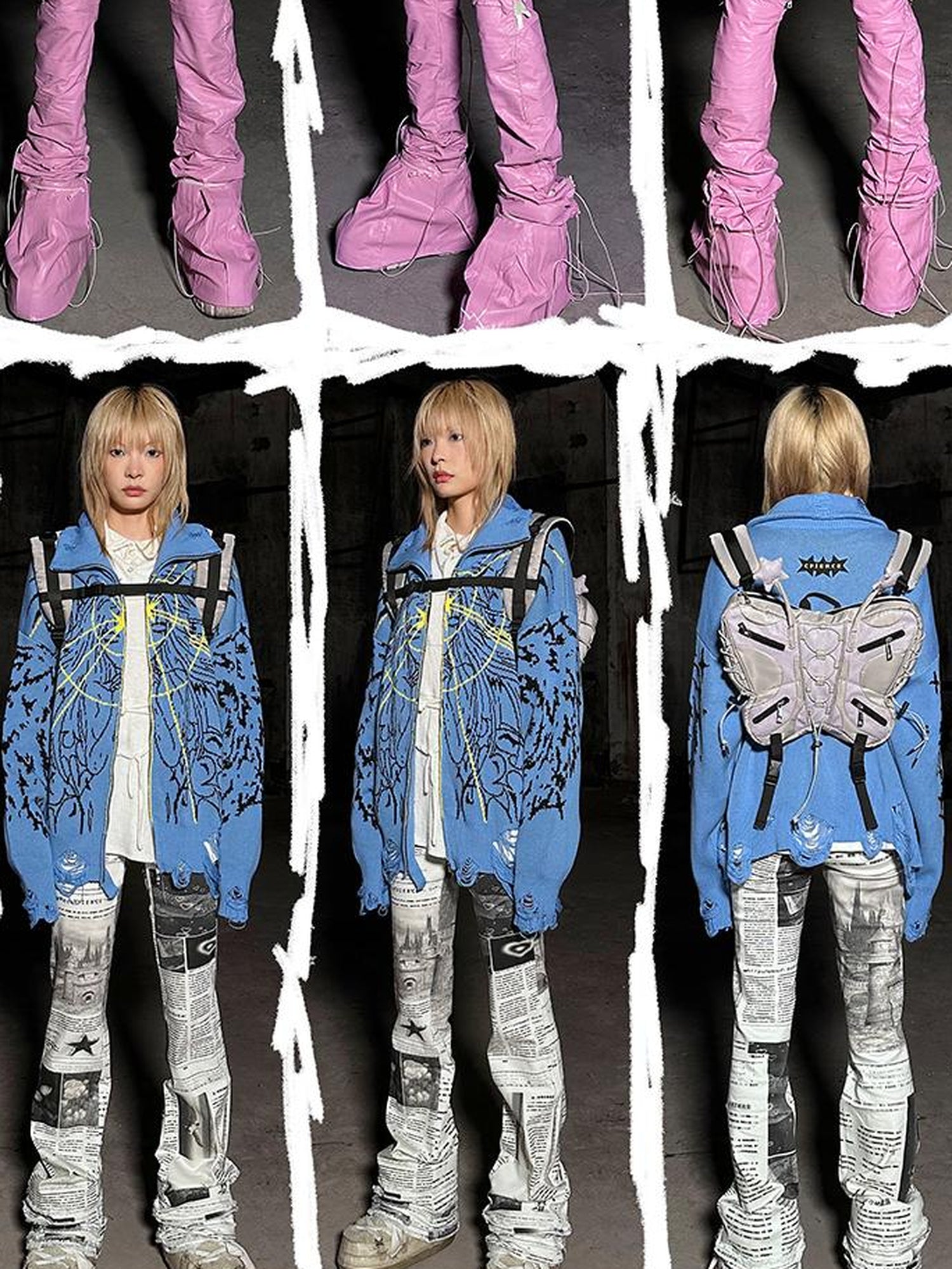 CFIERCE Butterfly Mini Backpack Crossbody