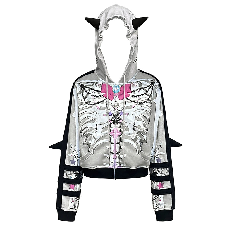 CFIERCE_Butterfly_Skull_Print_Pointed_Hoodie_MISSTT