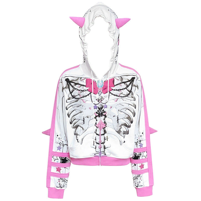 CFIERCE_Butterfly_Skull_Print_Pointed_Hoodie_MISSTT