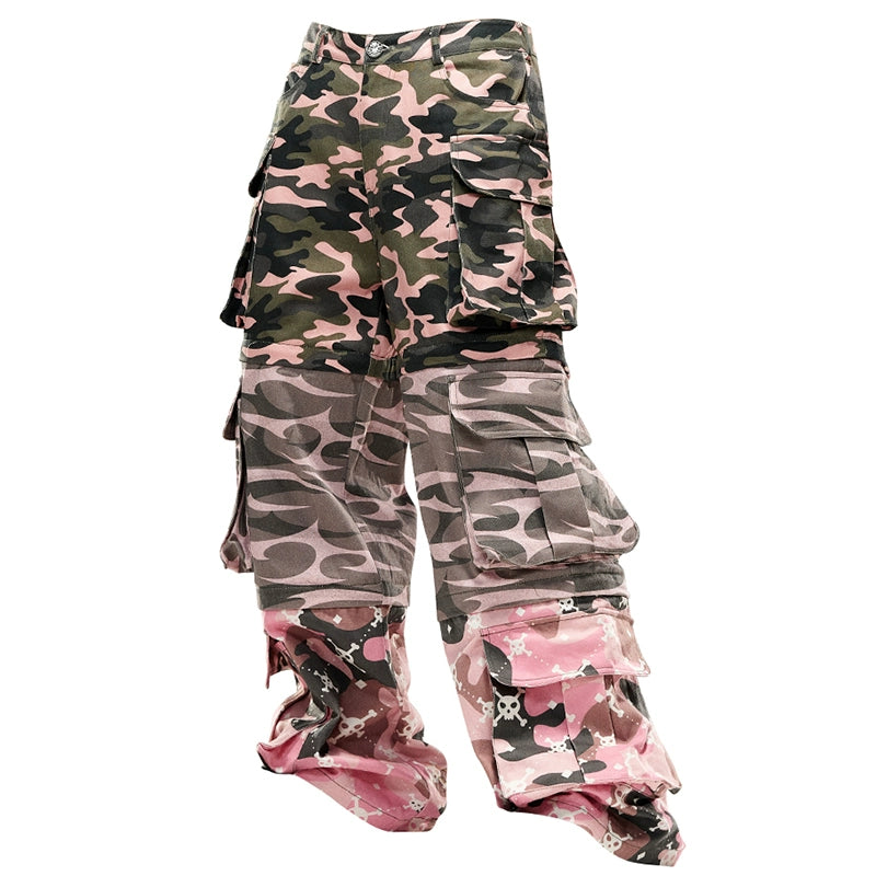 CFIERCE_Camouflage_Print_Detachable_Denim_Jeans_MISSTT