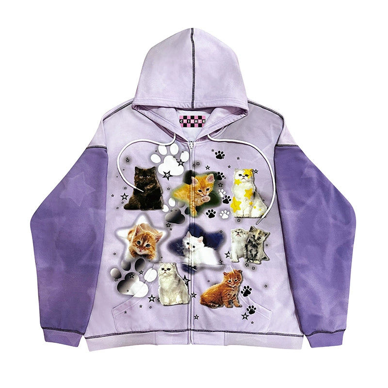CFIERCE_Cat_Print_Hooded_Sweatshirt_MISSTT