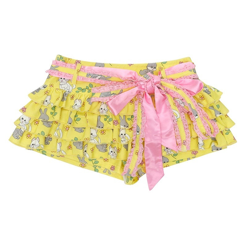 CFIERCE_Cat_Rabbit_Print_Lace_Bow_Cotton_Women&