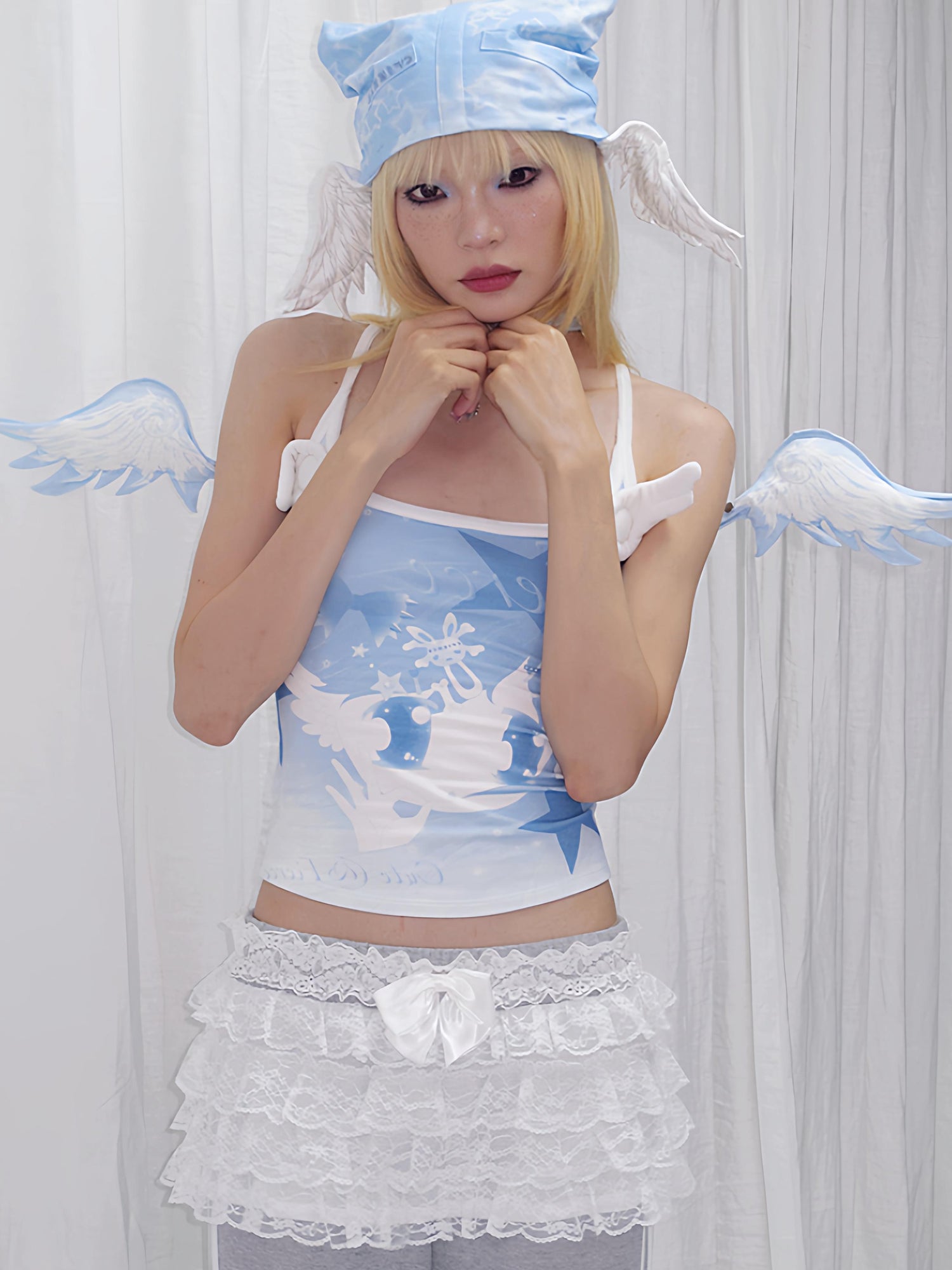 CFIERCE Celestial Winged Elf Cap