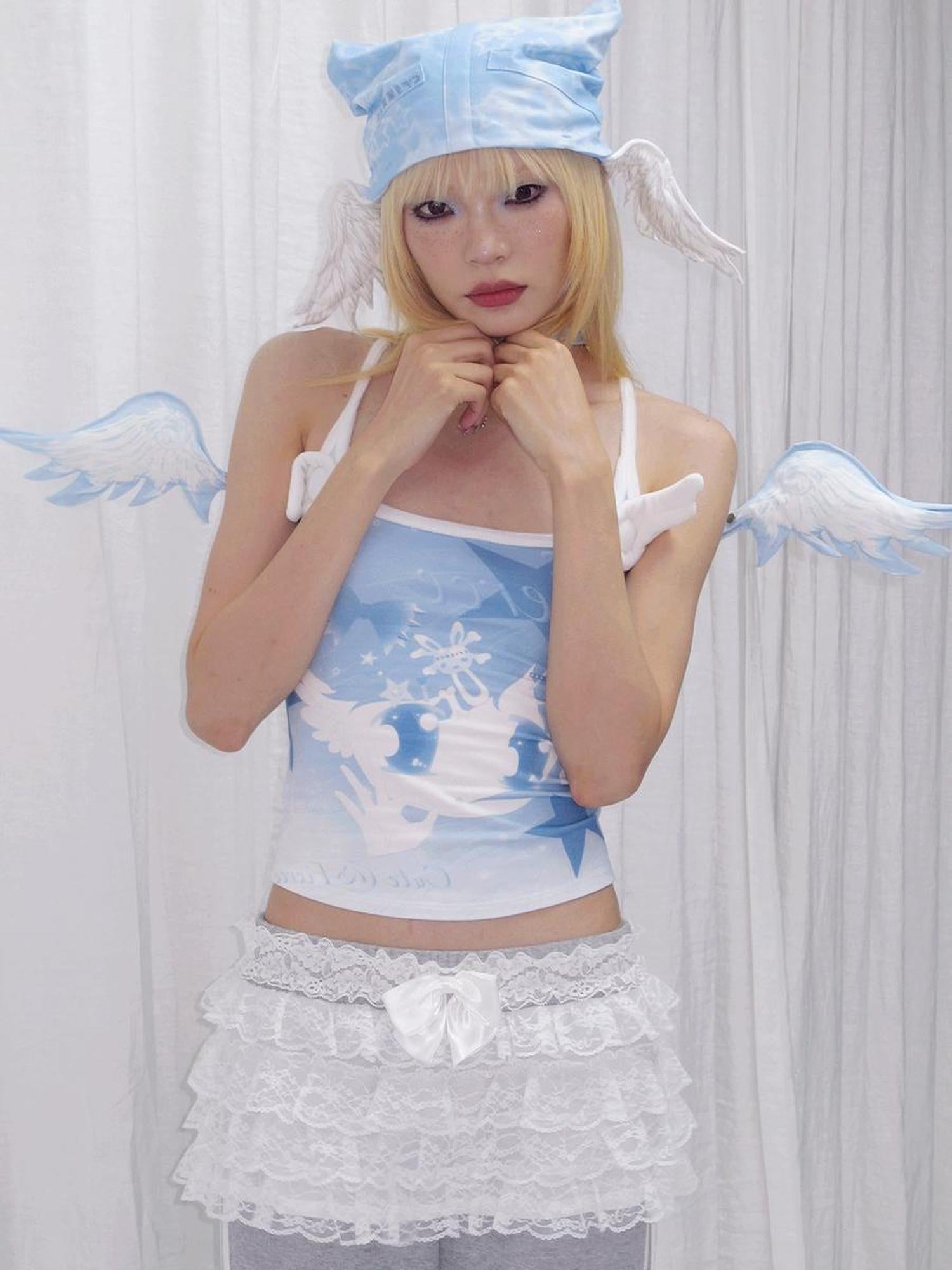CFIERCE Celestial Winged Elf Cap