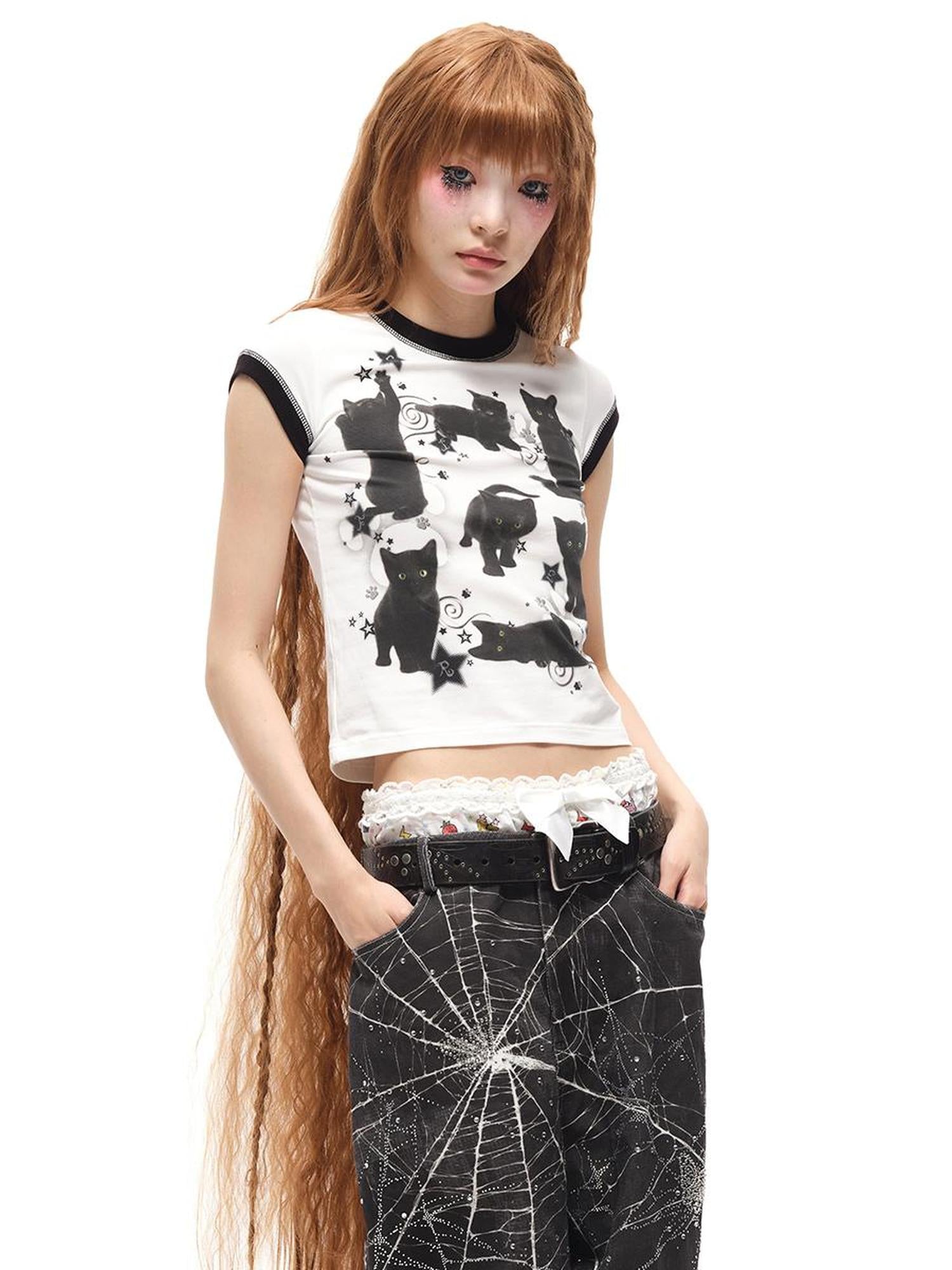 CFIERCE Cfierce Sticker Print Shorts