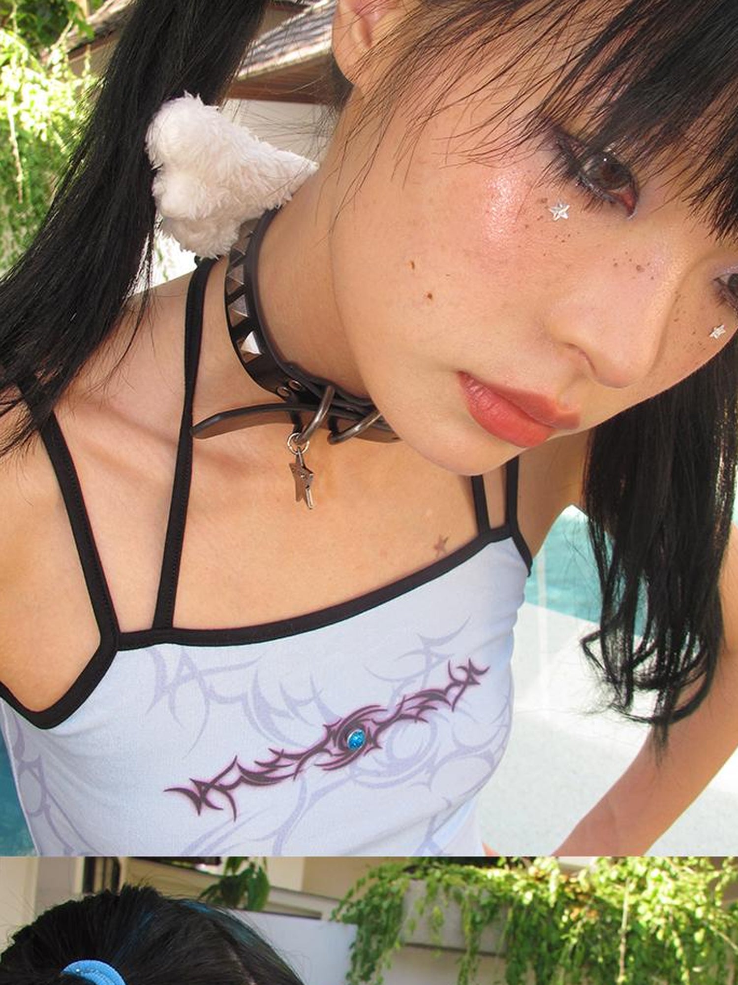 CFIERCE Chain Collar Spike Wing Stud
