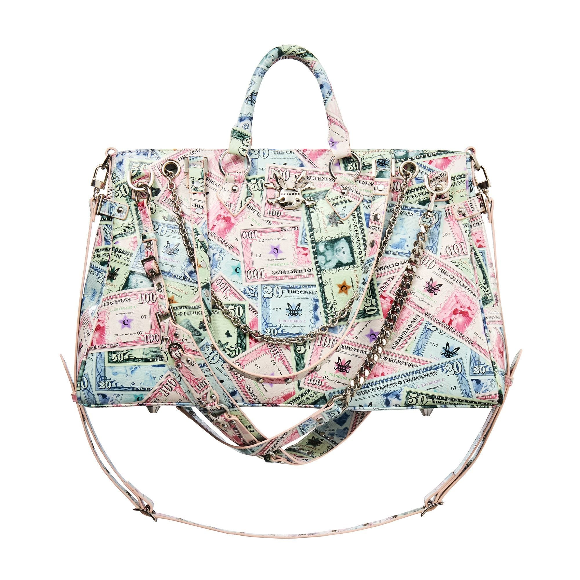 CFIERCE_Coin_Print_Multi_Strap_Decorative_Top_Handle_Women&