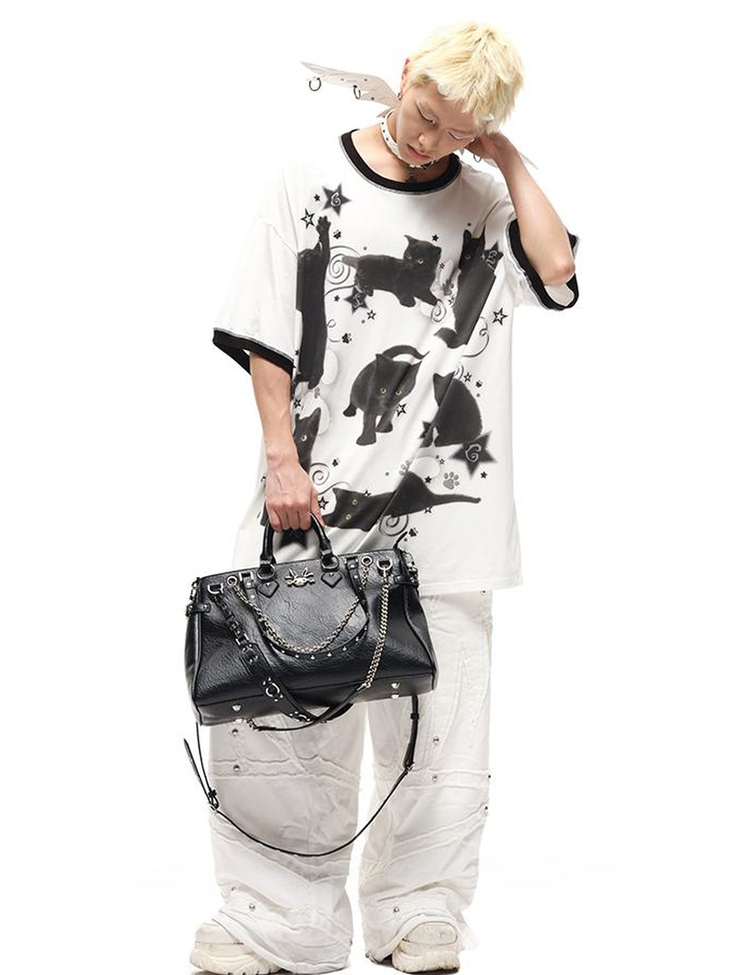 CFIERCE Decorative Multi Pouch Crossbody Bag