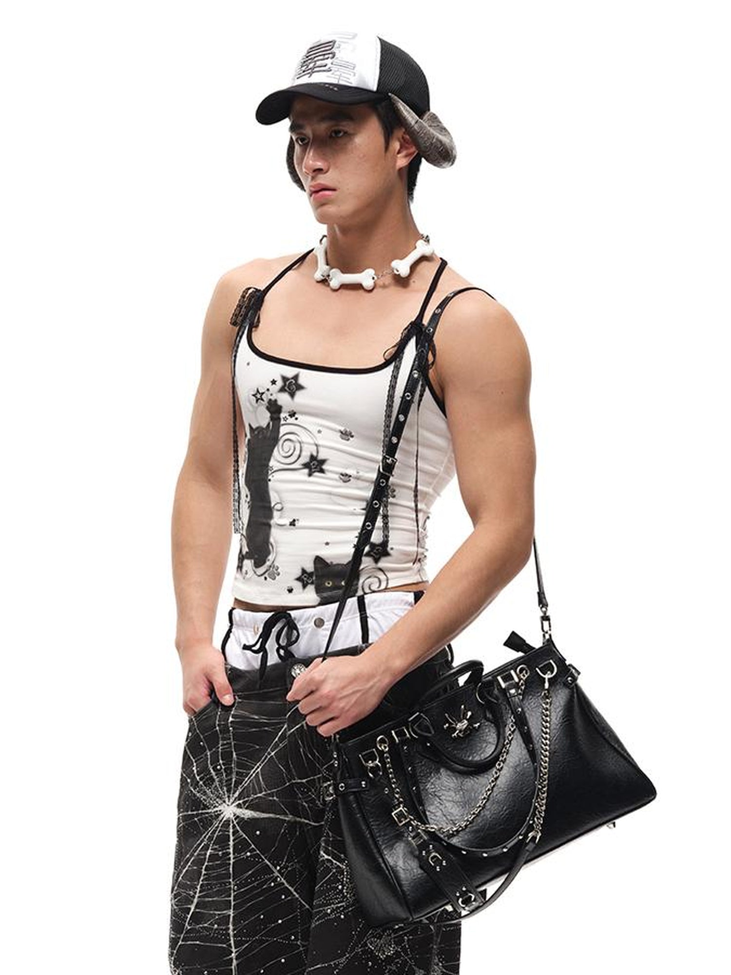 CFIERCE Decorative Multi Pouch Crossbody Bag