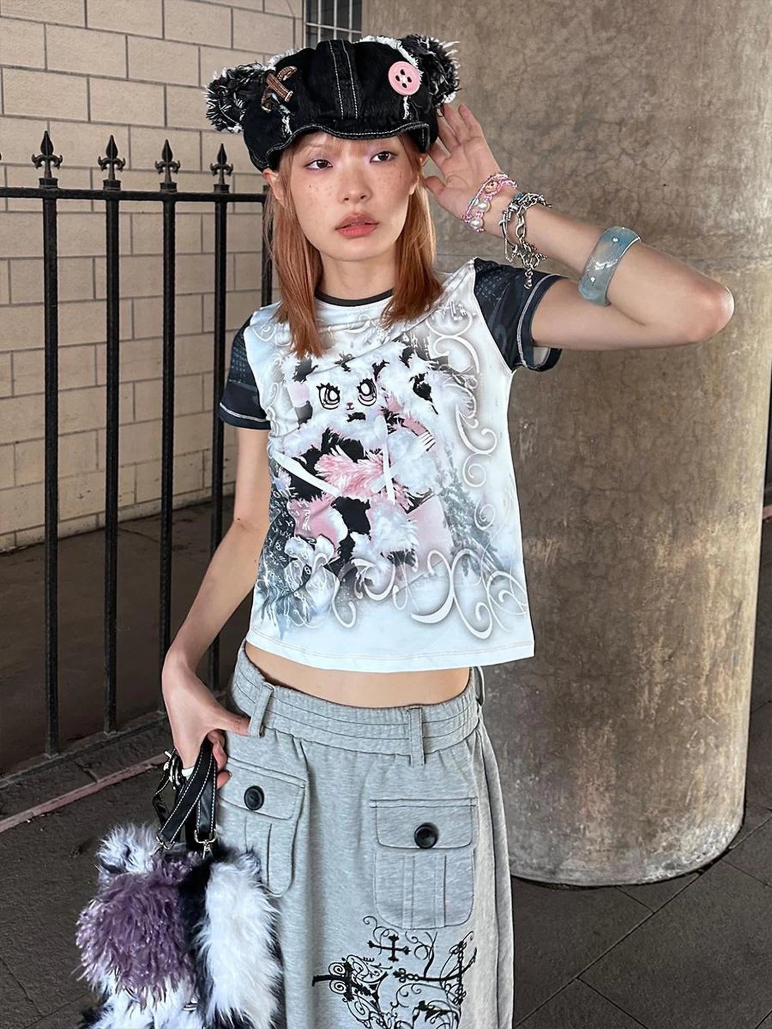 Discarded Bear Cowboy Hat In Black