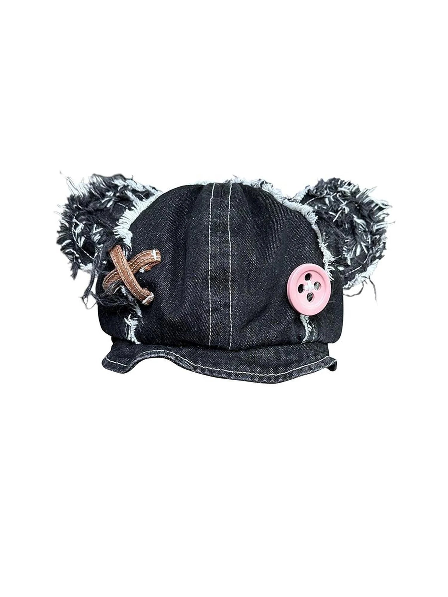 Discarded Bear Cowboy Hat In Black