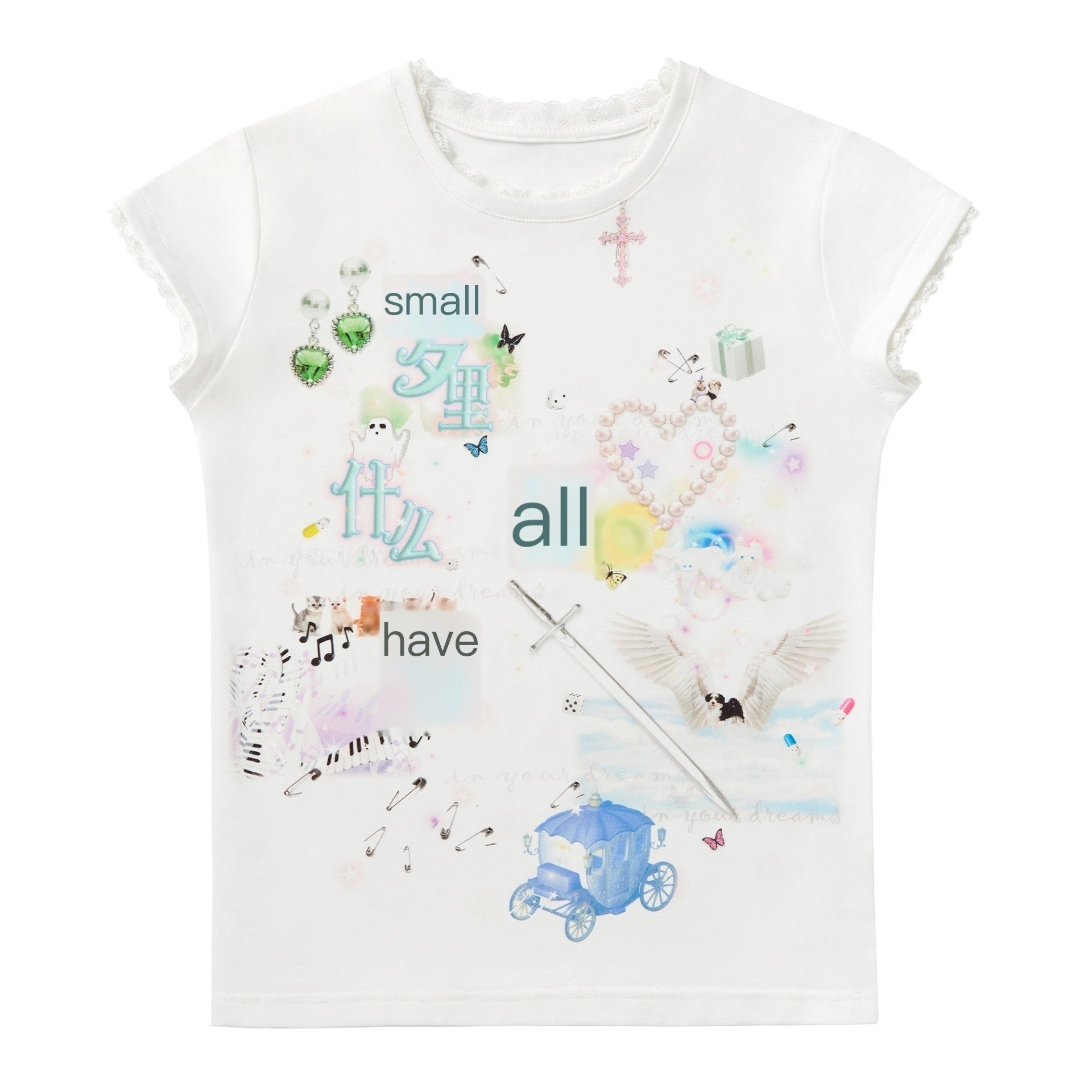 CFIERCE_Dream_Text_Print_Lace_Trim_Women&