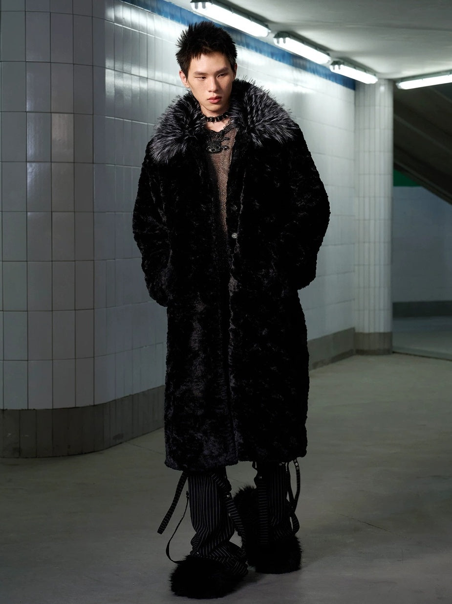 CFIERCE Durable Polyester Tailored Black Minimalist Everyday Outerwear Coat