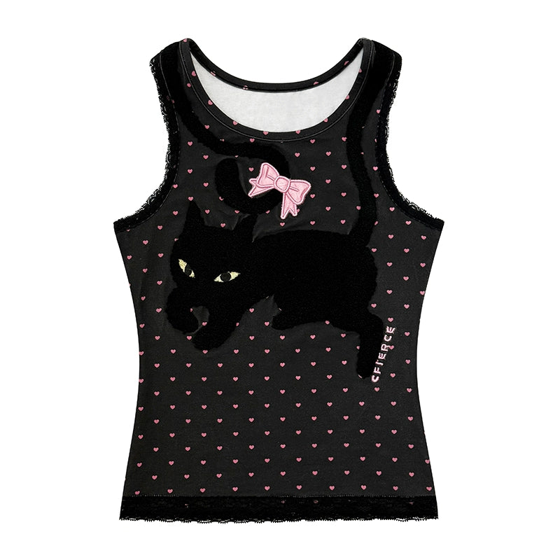 CFIERCE_Embroidered_Black_Cat_Heart_Print_Vest_MISSTT