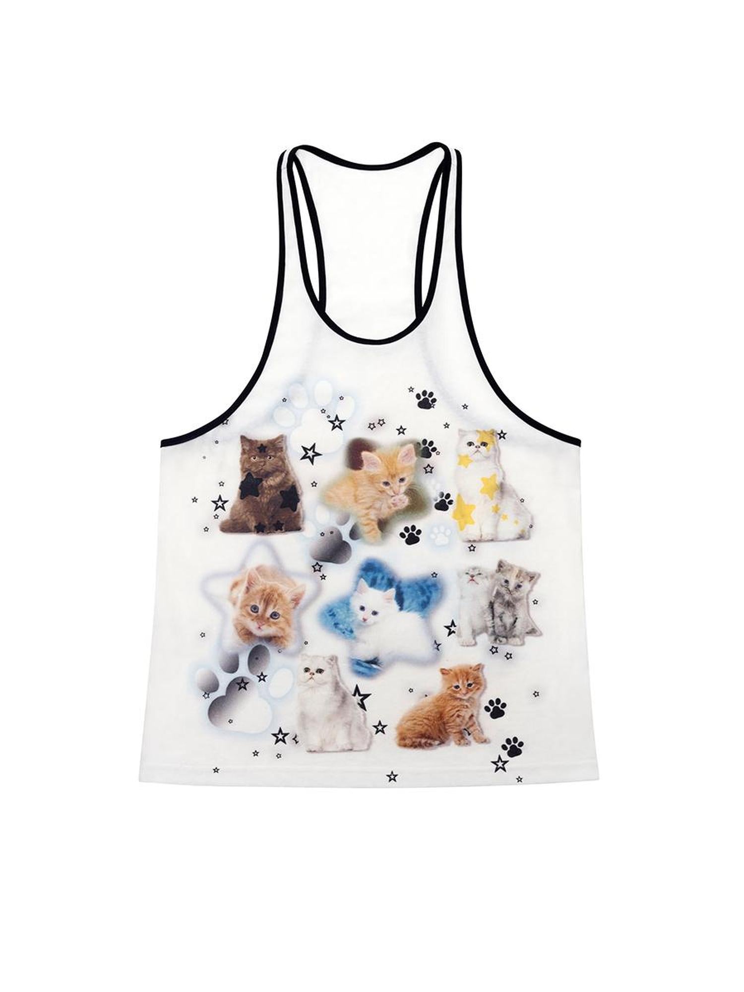 CFIERCE Fierce Cat Print Vest