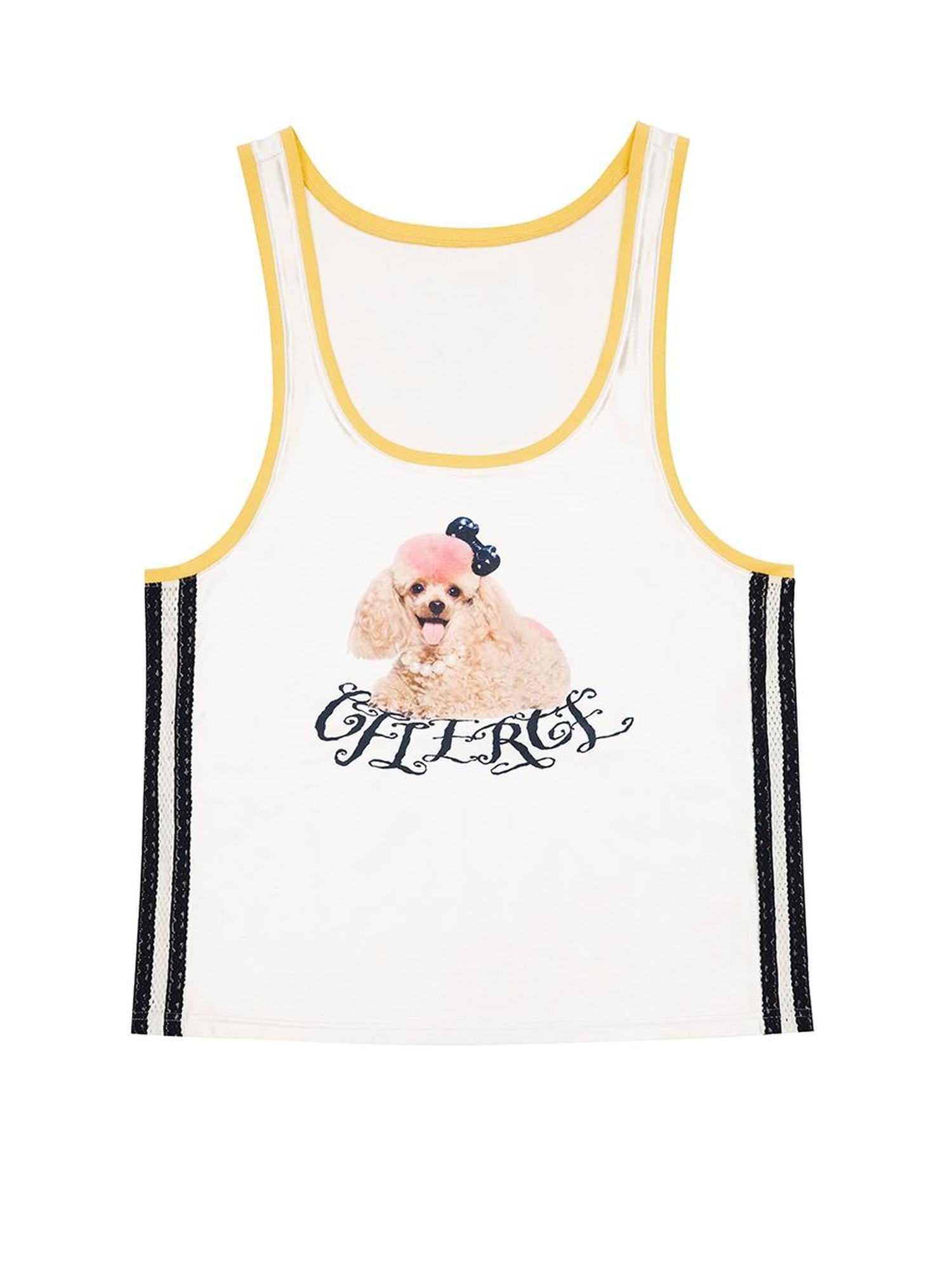 CFIERCE Fierce Poodle Print Vest
