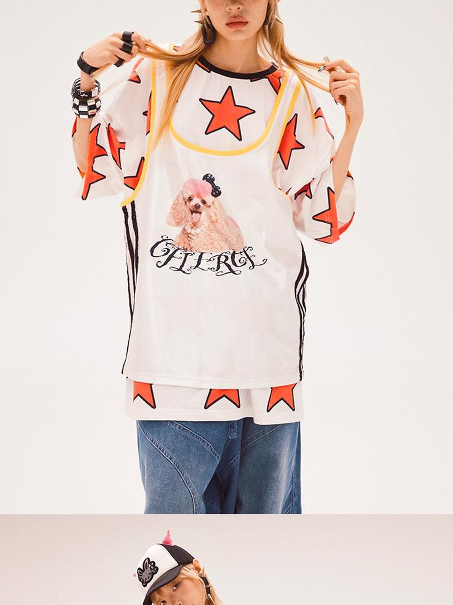 CFIERCE Fierce Poodle Print Vest