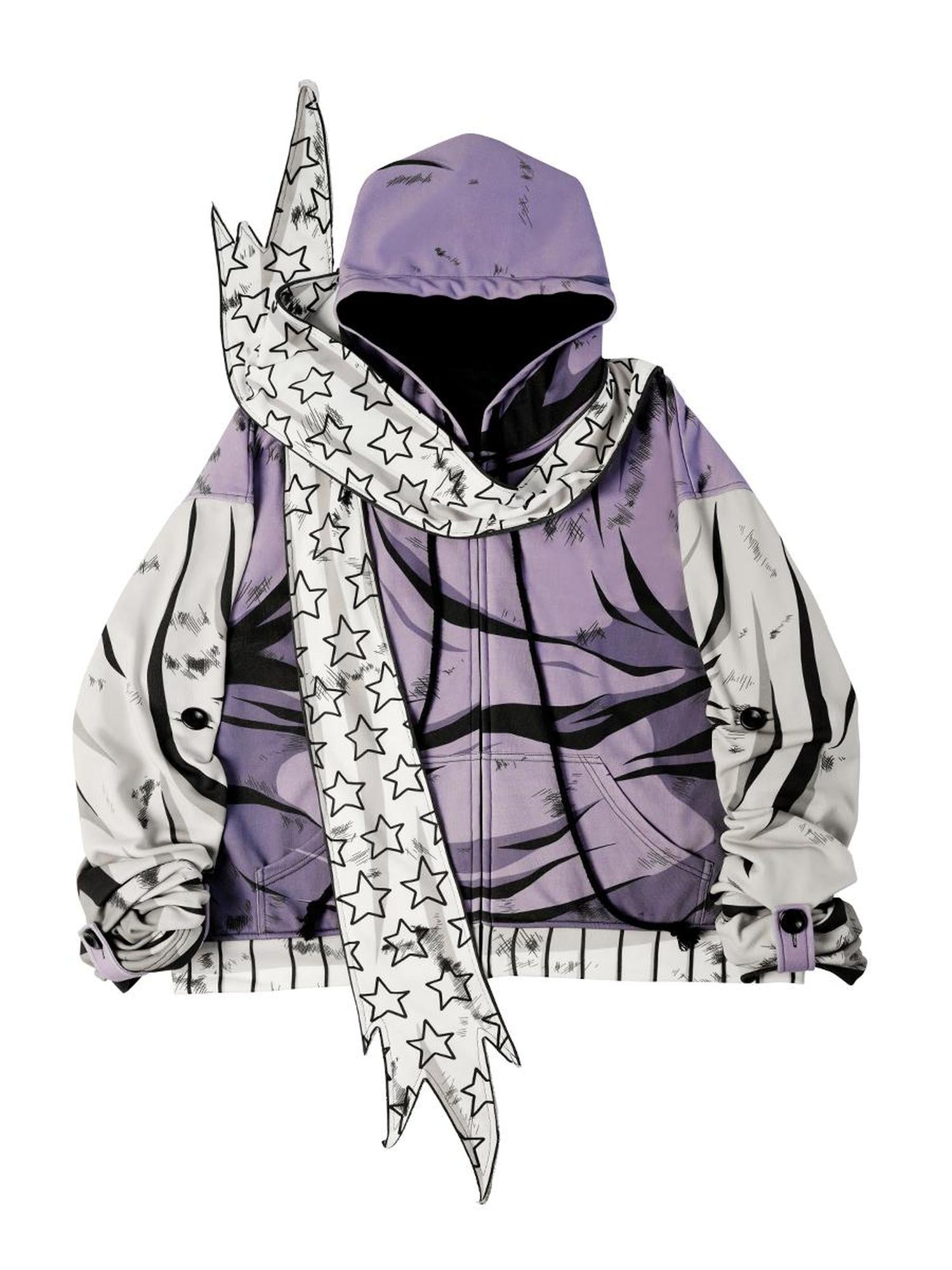 CFIERCE Fierce Purple Print Hoodie